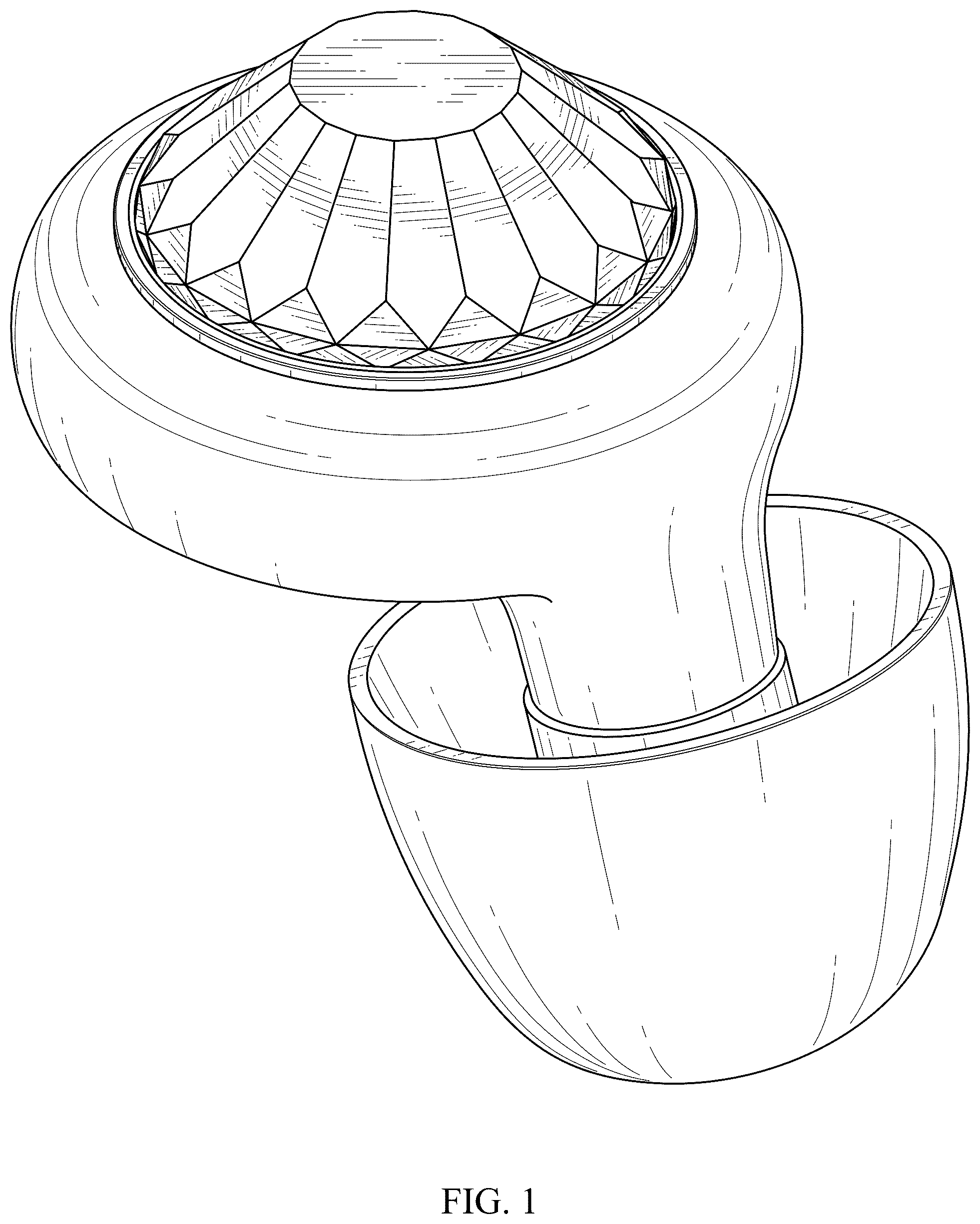 Patent USD1124310 Figure 1 – Jeweled earplug