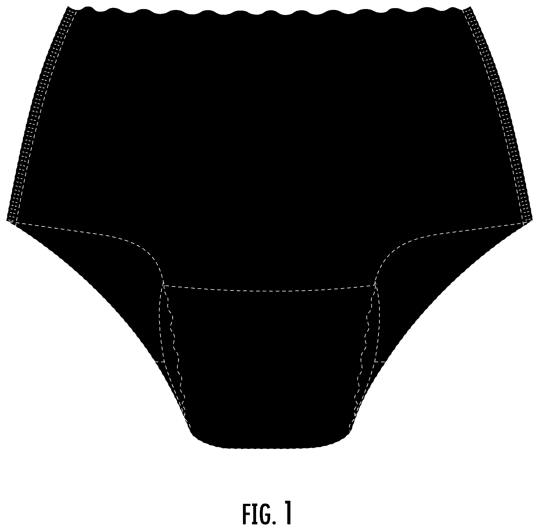 Patent USD1124327 — Absorbent article — Figure 1