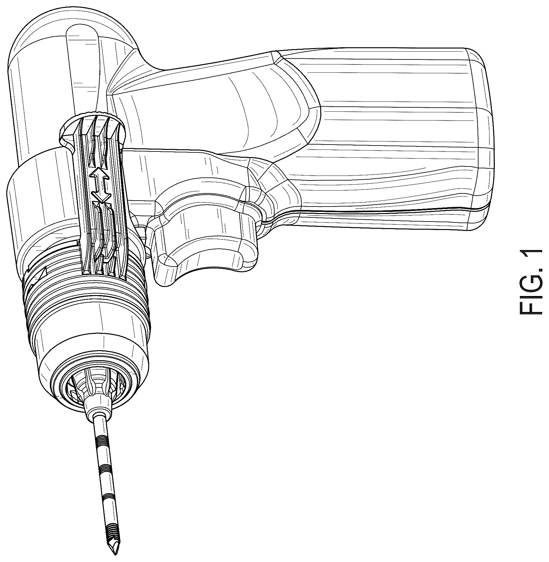 Patent USD1124337 — Device for bone biopsy — Figure 1