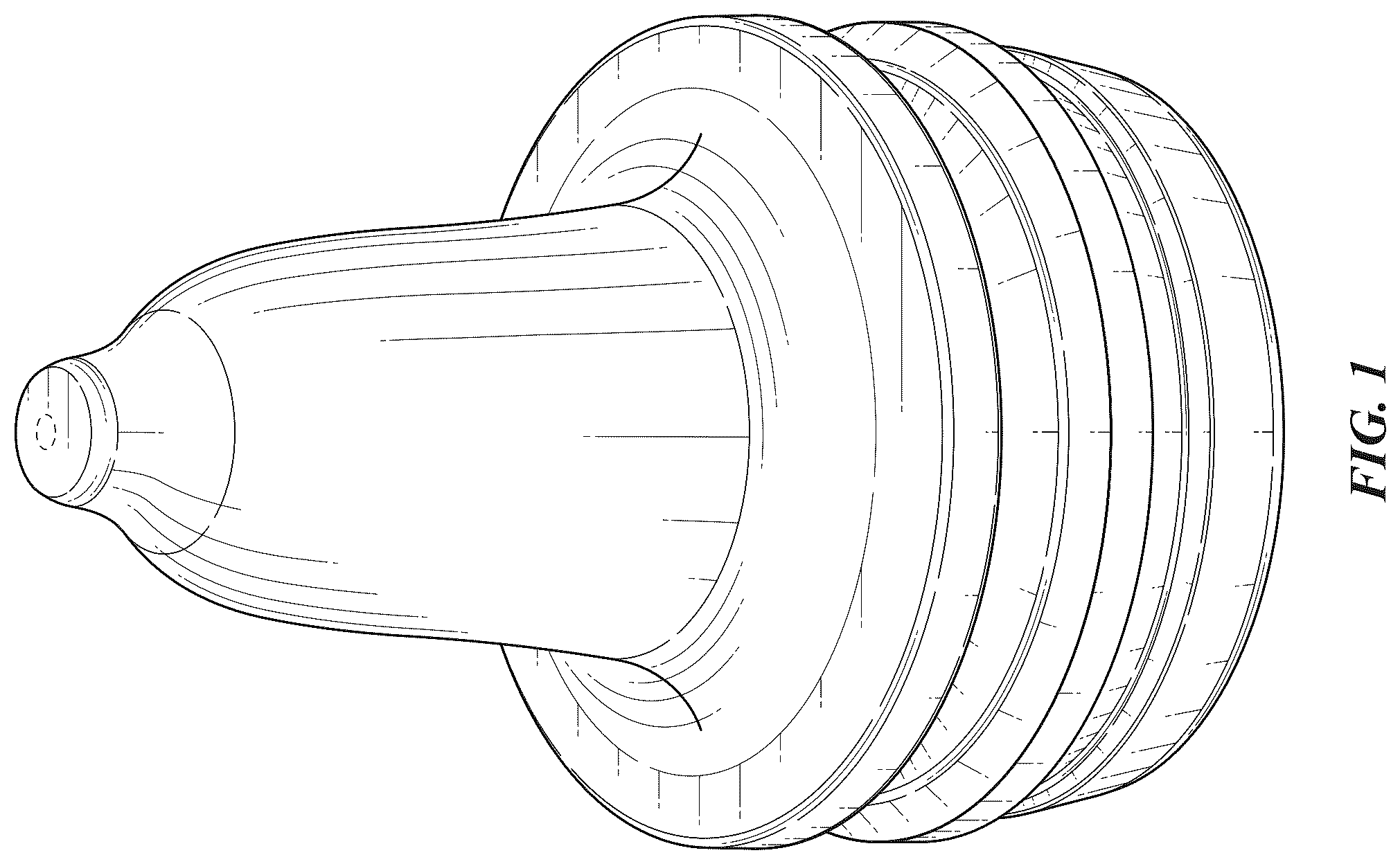 Patent USD1124339 Figure 1 – Flexible insert for ophthalmic solution squeeze bottle