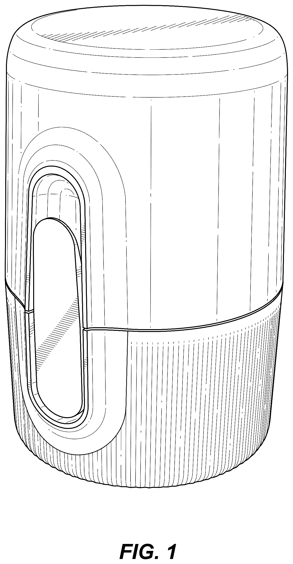 Patent USD1124353 Figure 1 – Applicator for transcutaneous analyte sensor