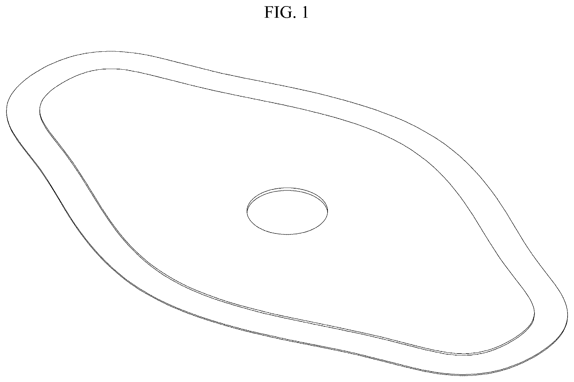 Patent USD1124357 Figure 1 – Electrode patch for biological signal measurement