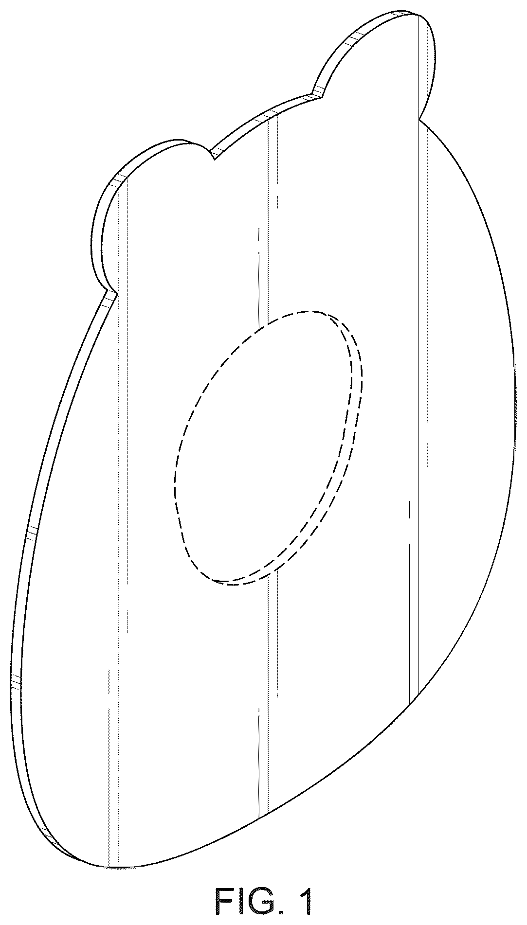 Patent USD1124360 — Animal-head-shaped medical patch — Figure 1