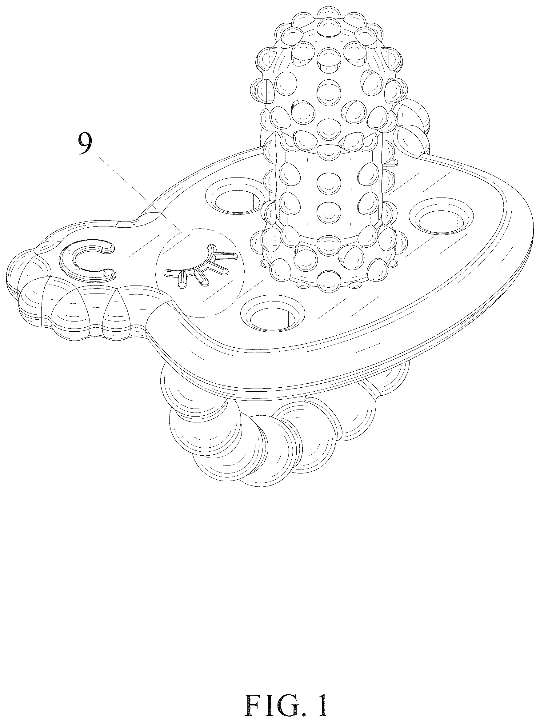 Patent USD1124368 — Teething pacifier — Figure 1