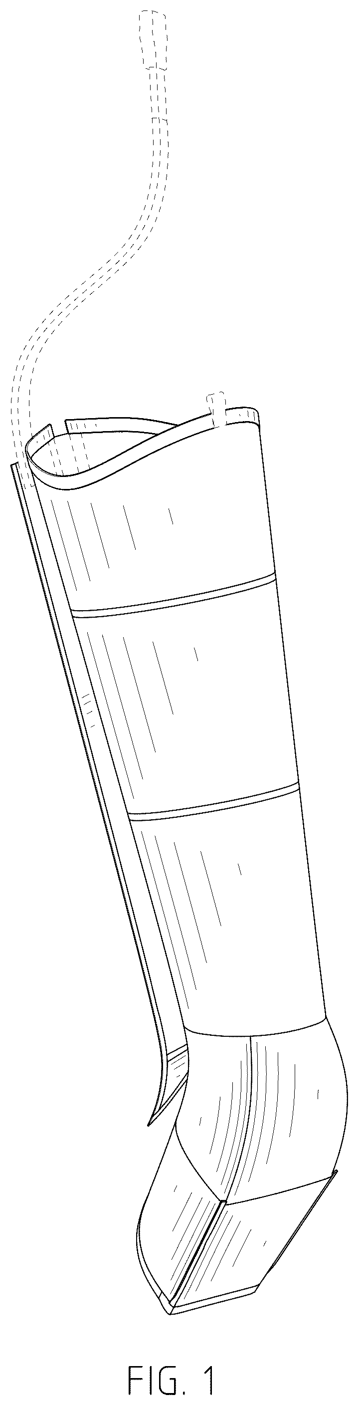 Patent USD1124371 Figure 1 – Air compression boot