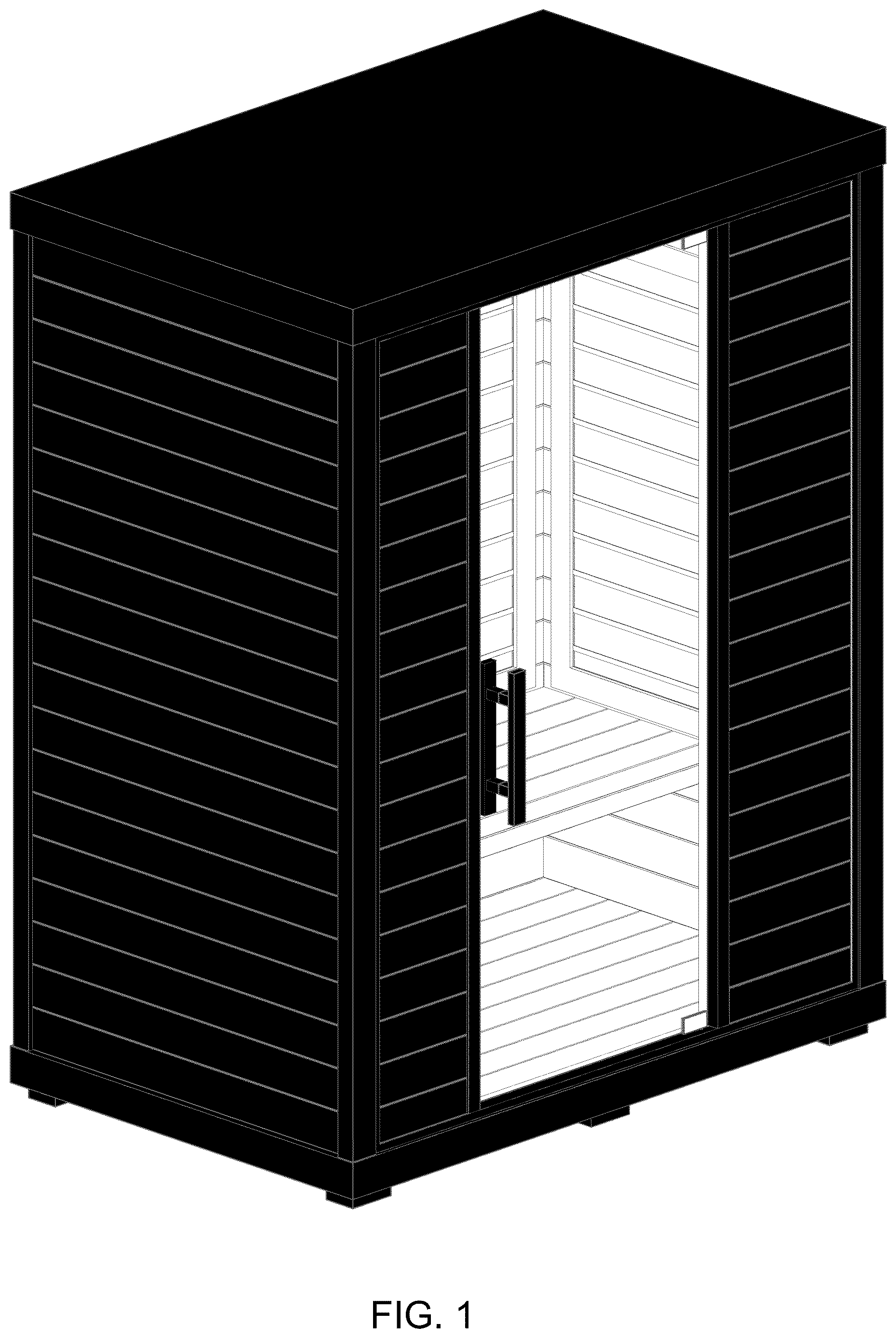 Patent USD1124377 — Sauna — Figure 1