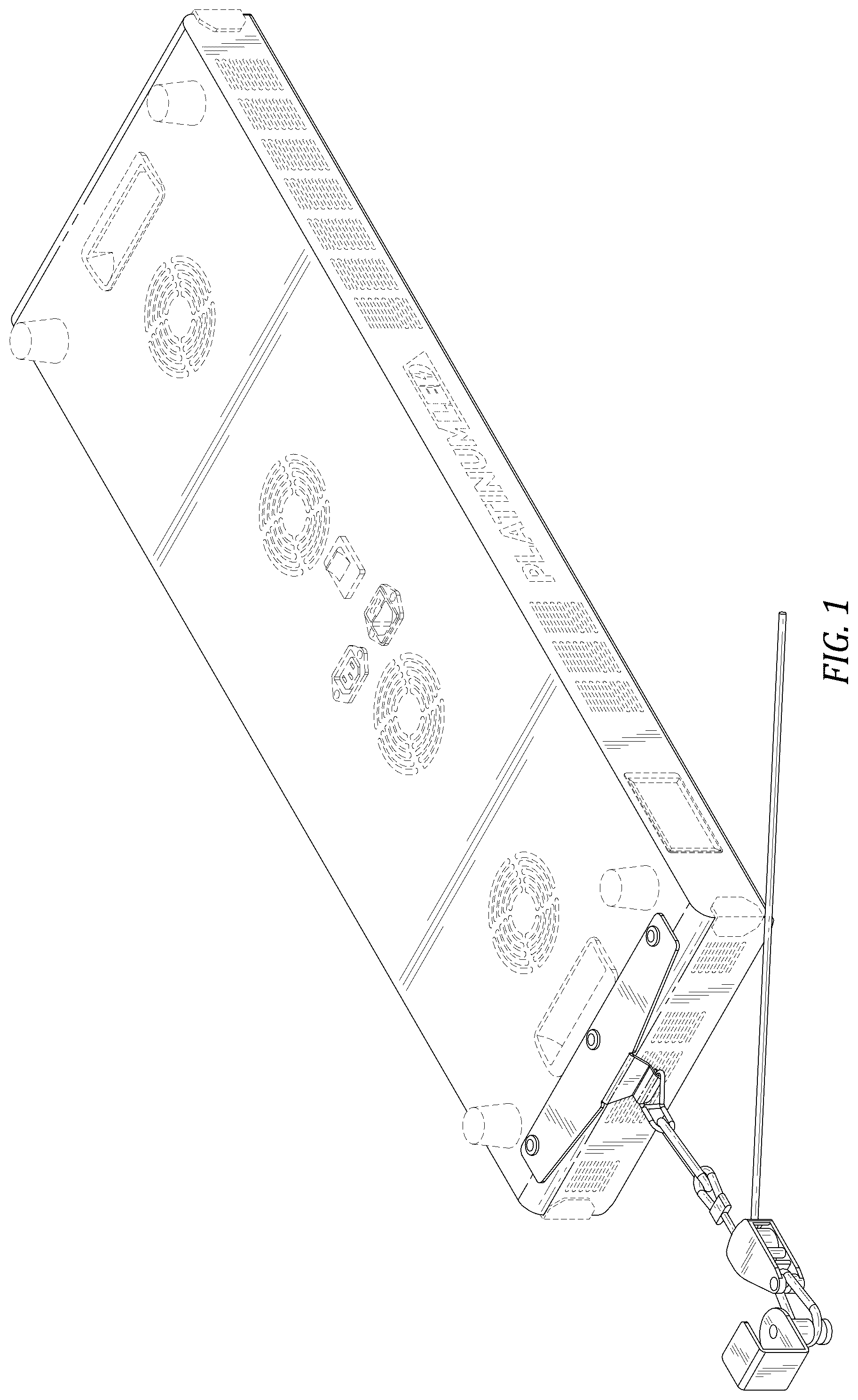 Patent USD1124381 — Light therapy device hanging system — Figure 1