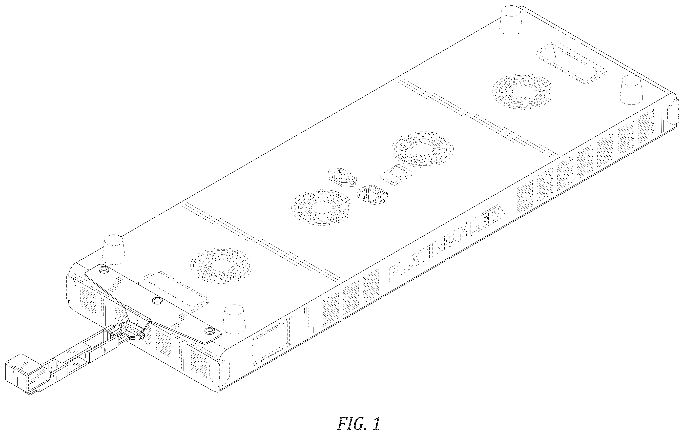 Patent USD1124385 — Light therapy device hanging system — Figure 1