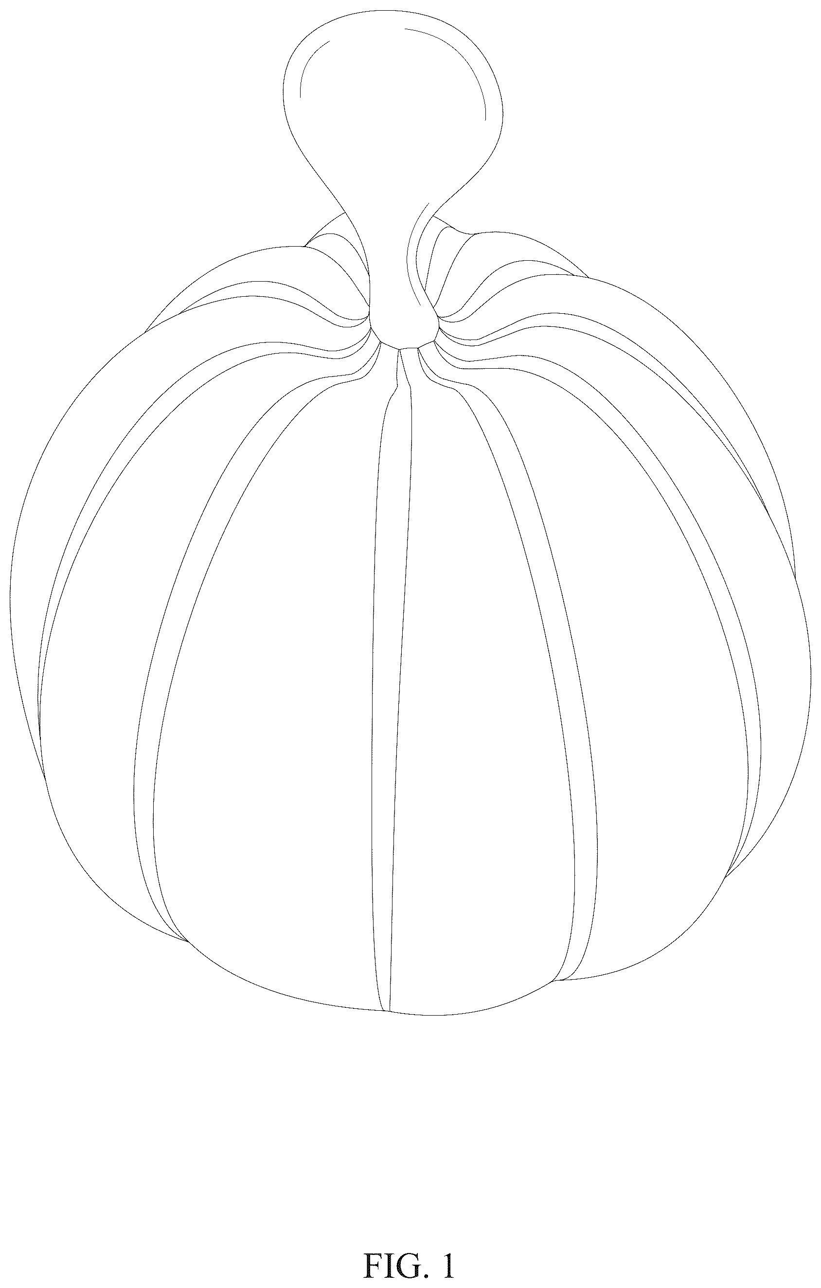 Patent USD1124391 Figure 1 – Pumpkin-shaped massager