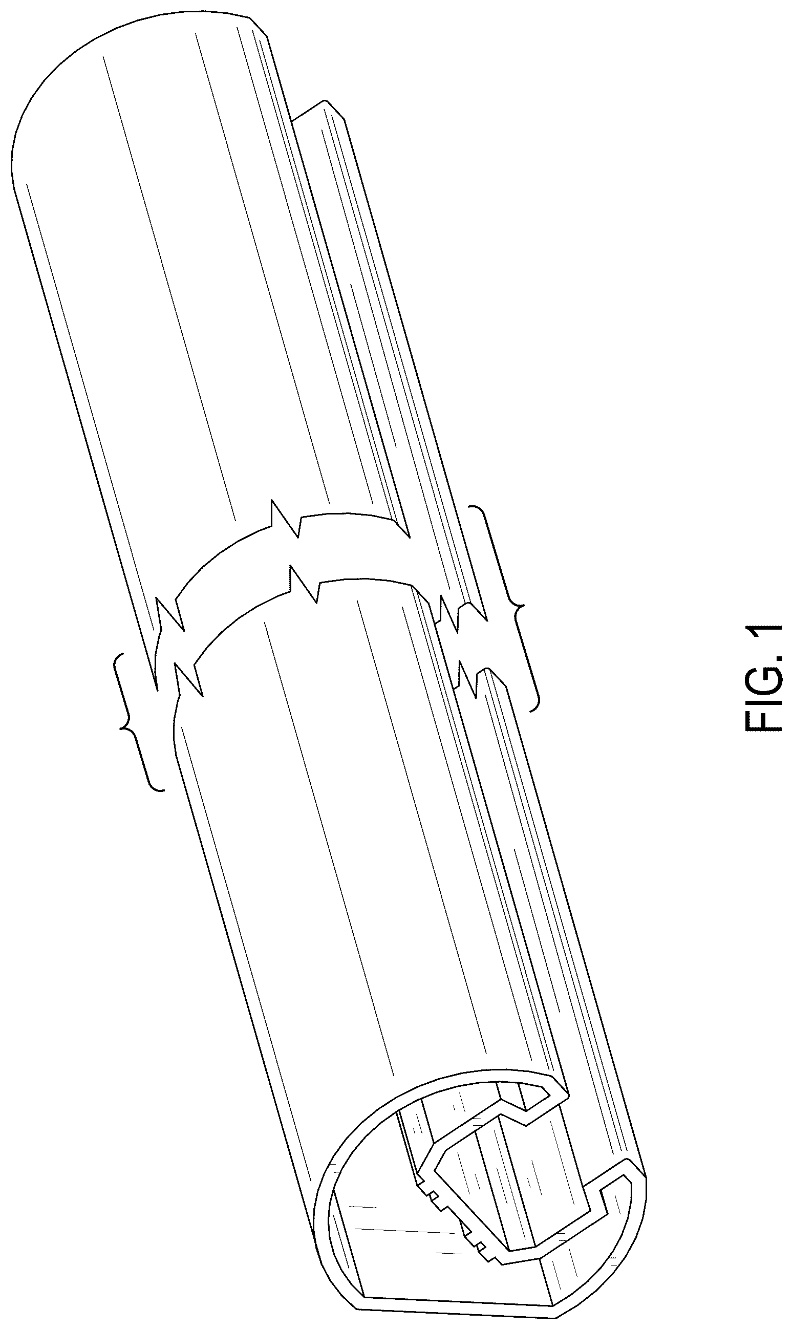 Patent USD1124410 — Knee rail extrusion — Figure 1