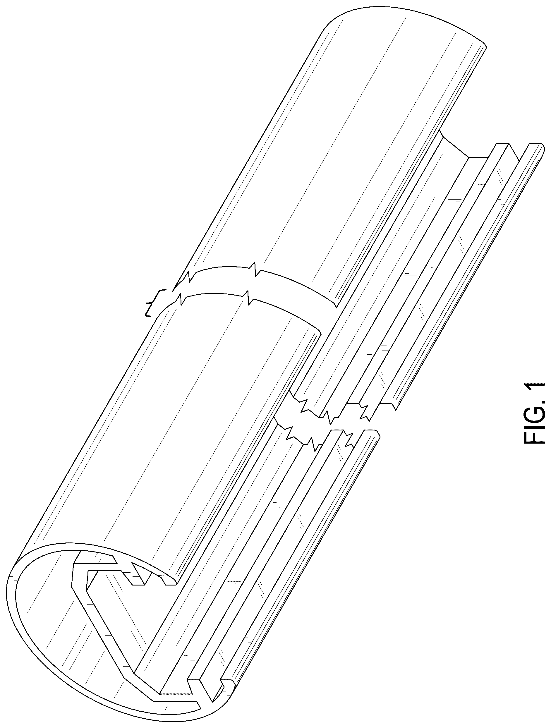 Patent USD1124411 — Handrail extrusion — Figure 1