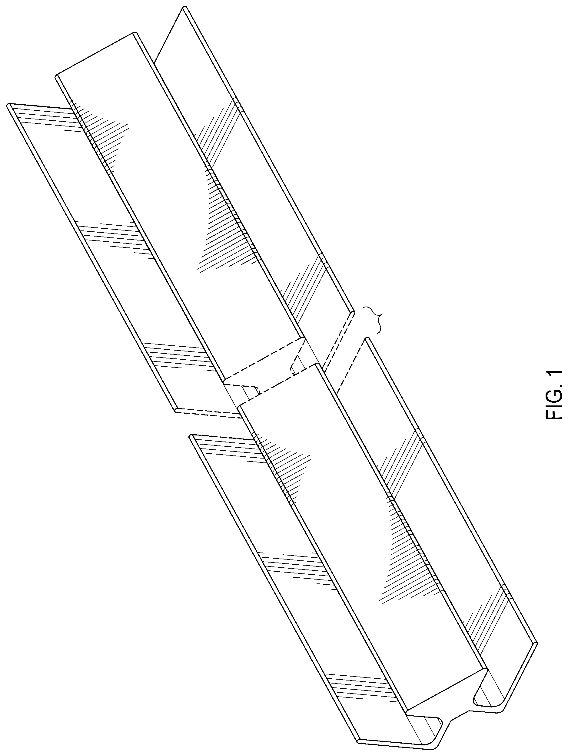 Patent USD1124421 — Corner extrusion profile for siding — Figure 1