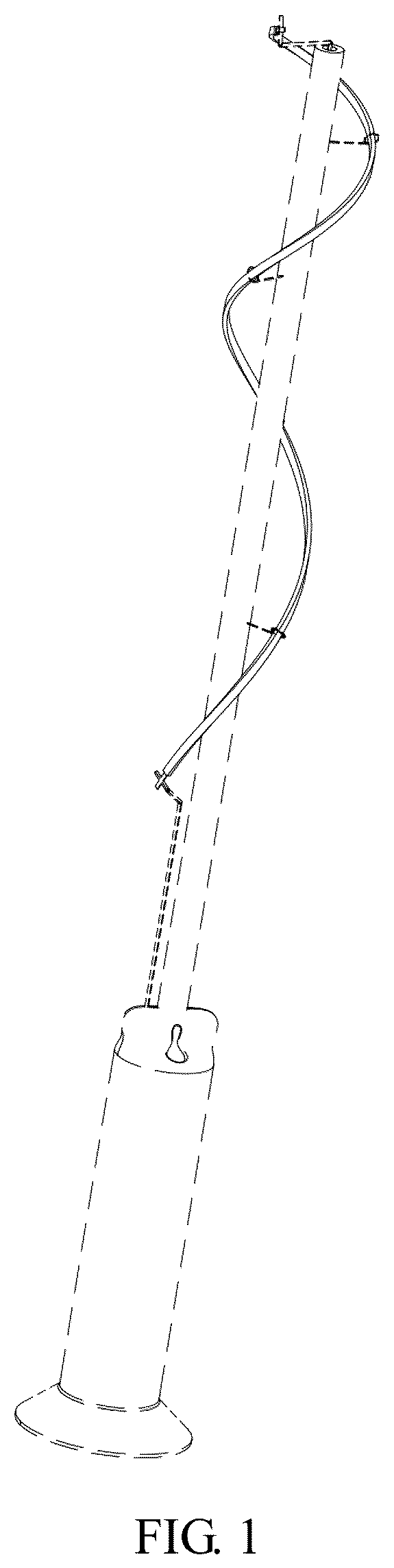 Patent USD1124427 Figure 1 – Light bulb filament
