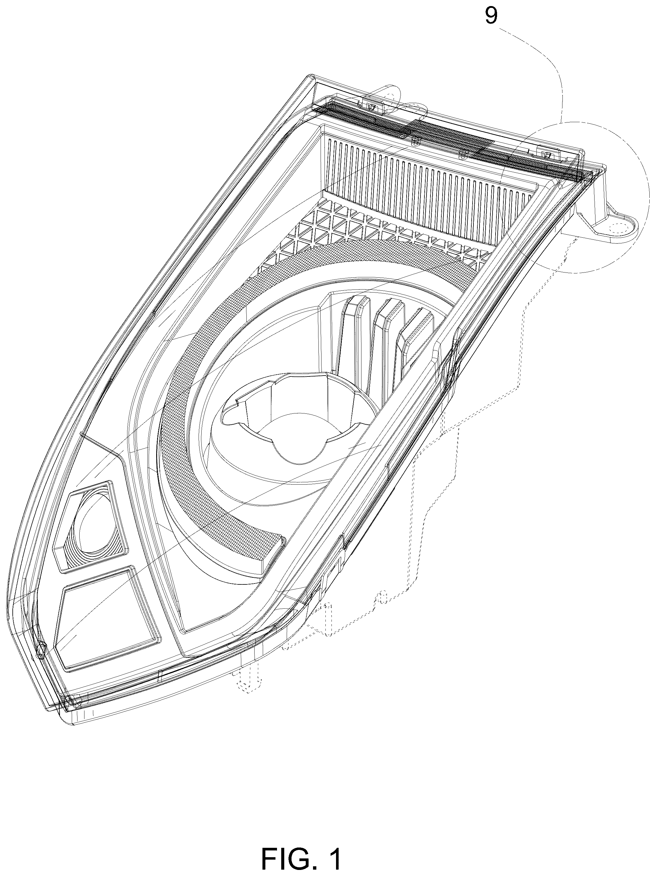 Patent USD1124436 — Car headlight — Figure 1
