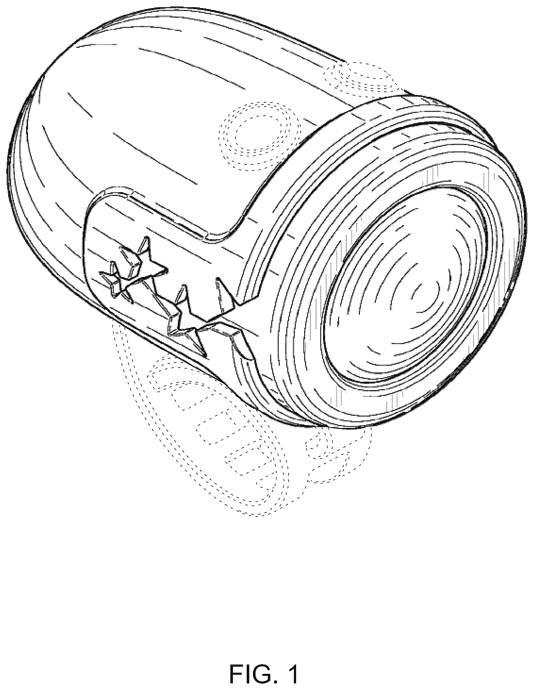 Patent USD1124437 Figure 1 – Spotlight