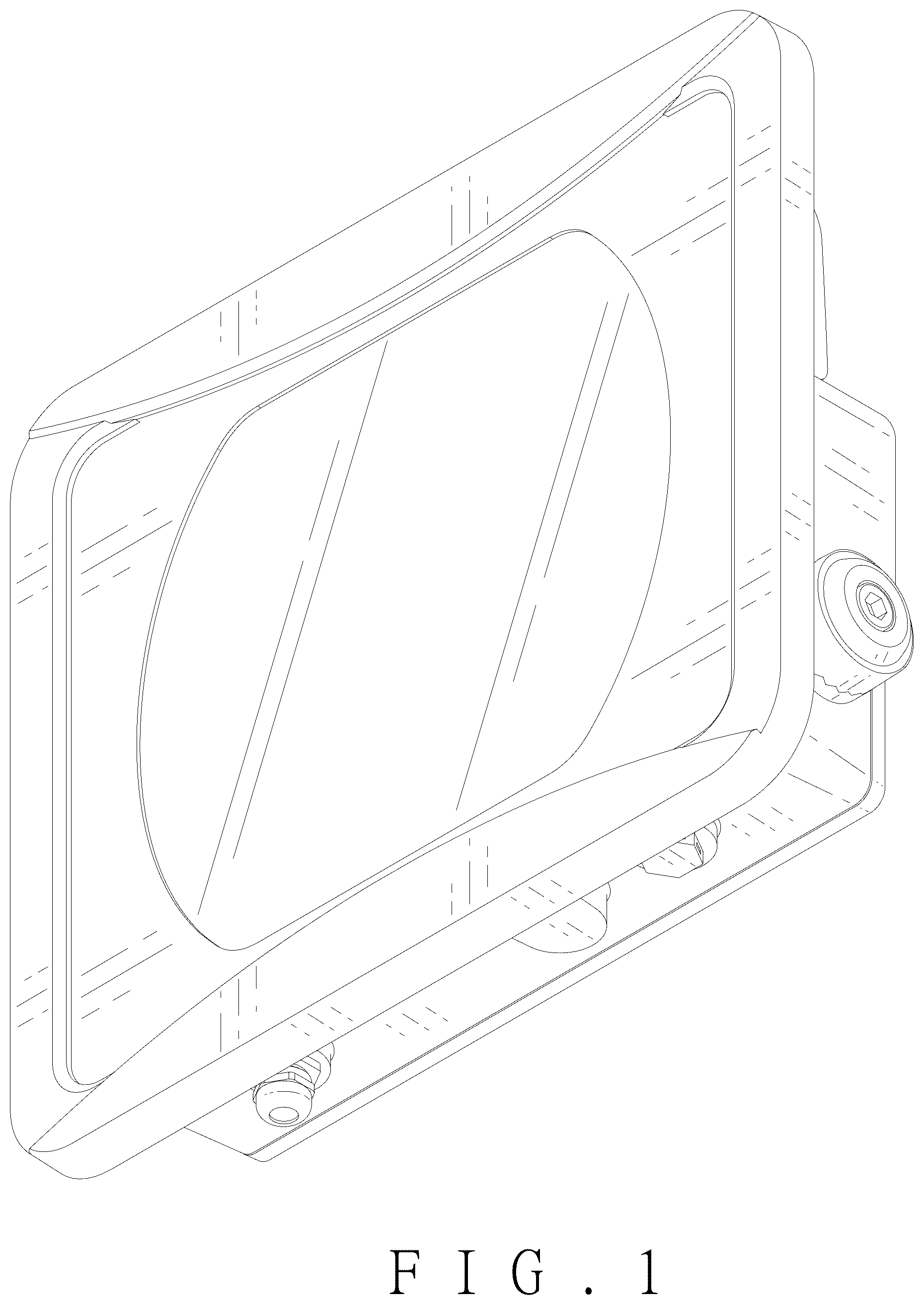 Patent USD1124444 — Floodlight — Figure 1