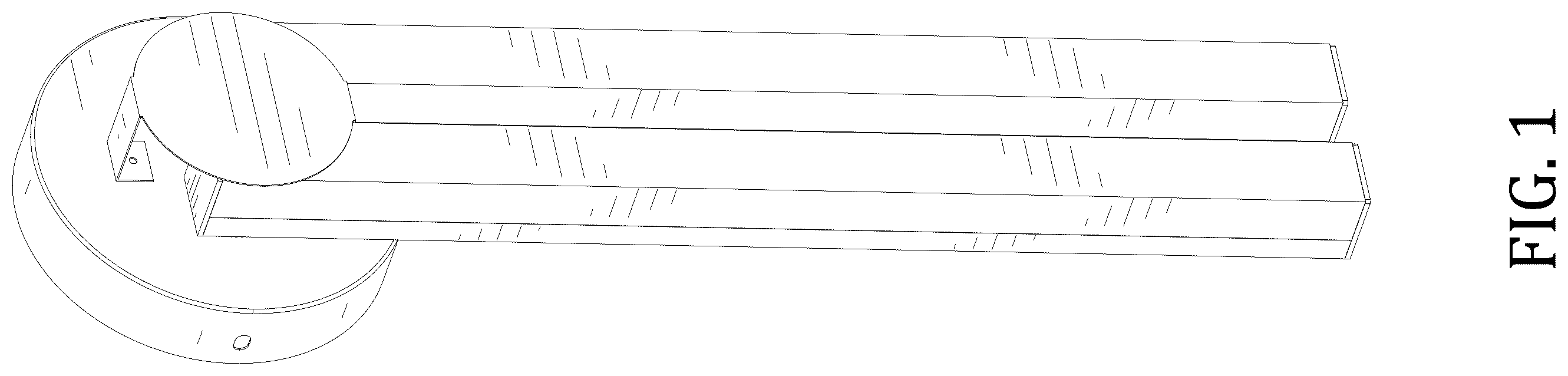 Patent USD1124445 — Bathroom light — Figure 1