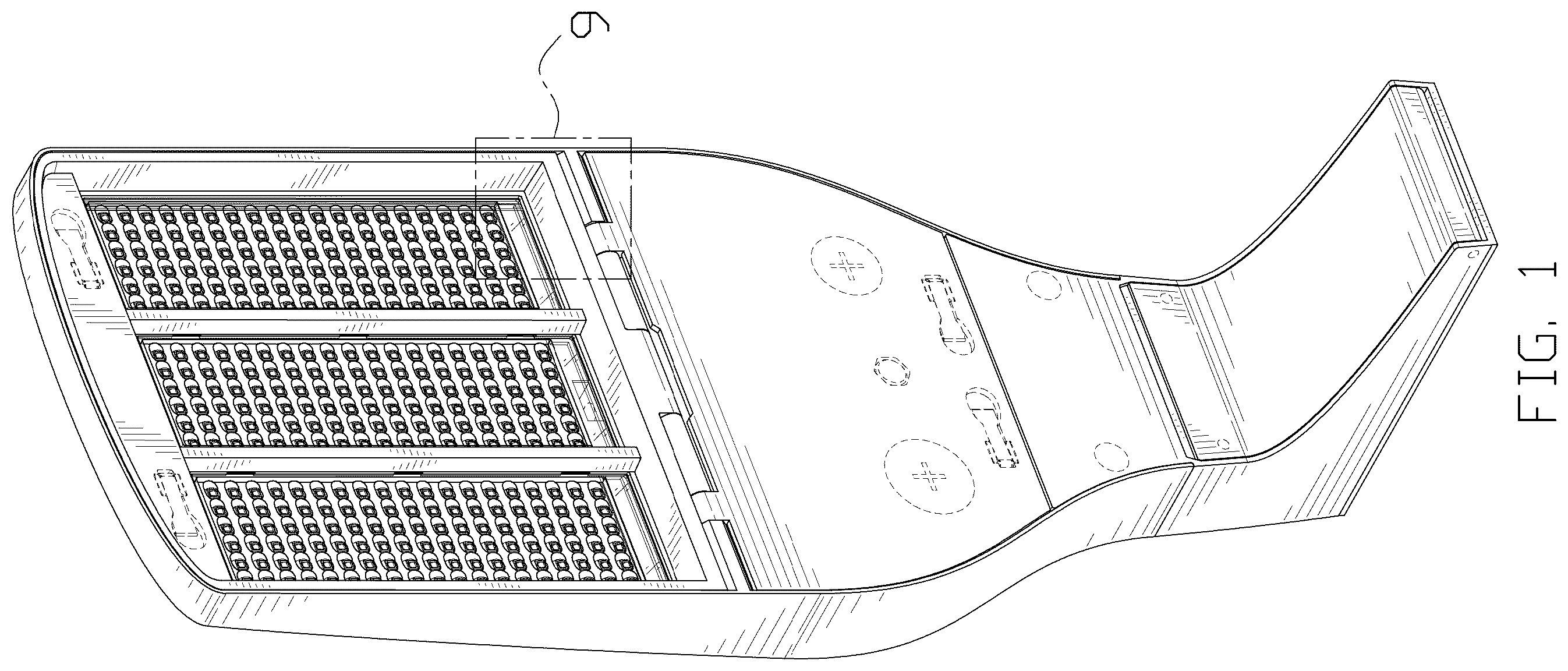 Patent USD1124449 Figure 1 – Street lamp head
