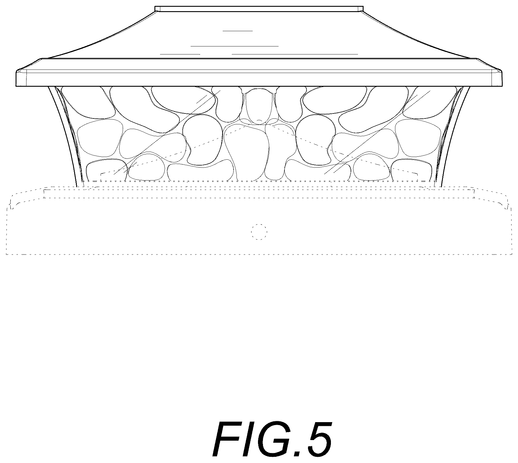 Patent USD1124450 Figure 5 – Solar post light