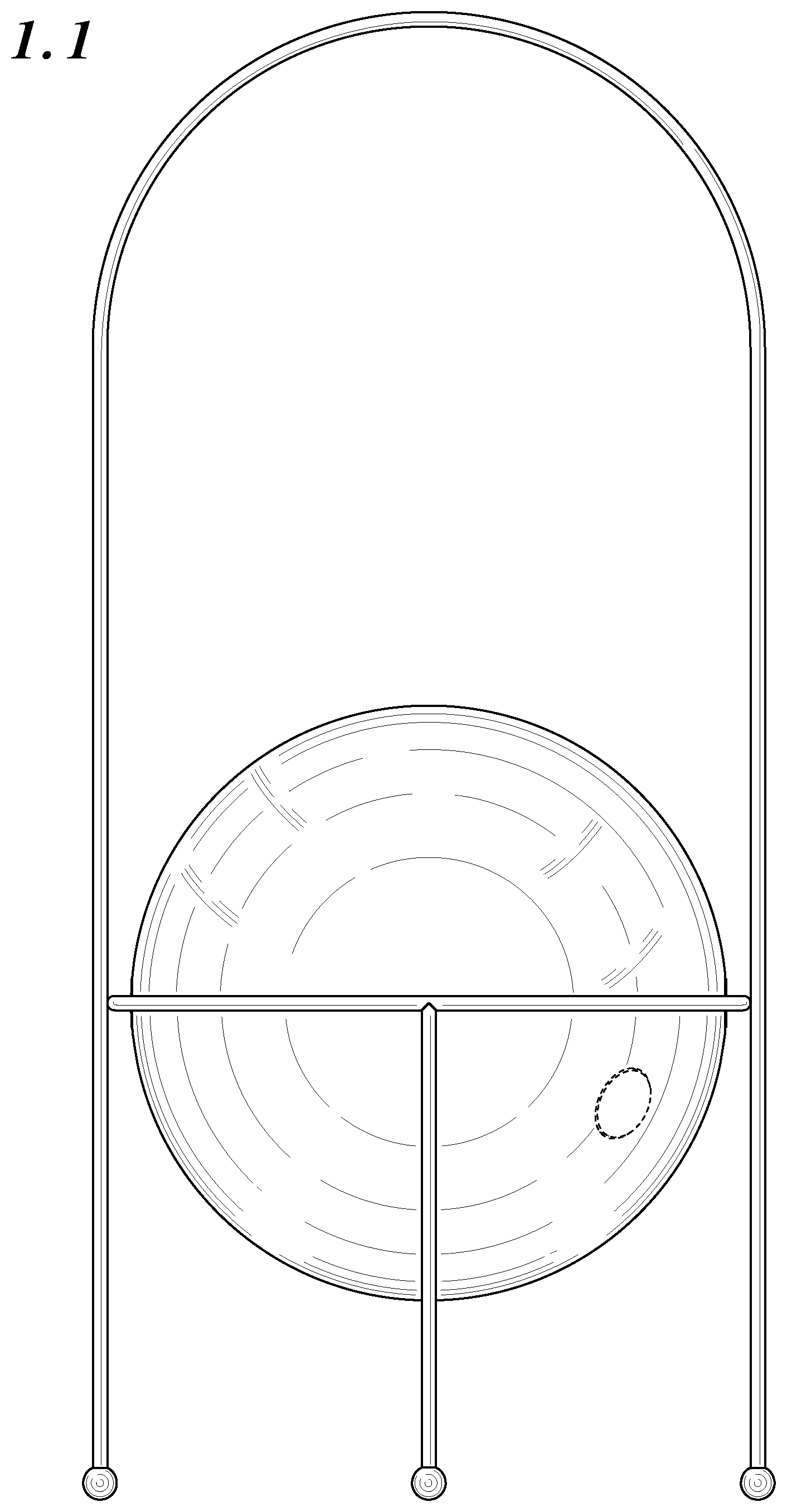 Patent USD1124464 — Lamp — Figure 1