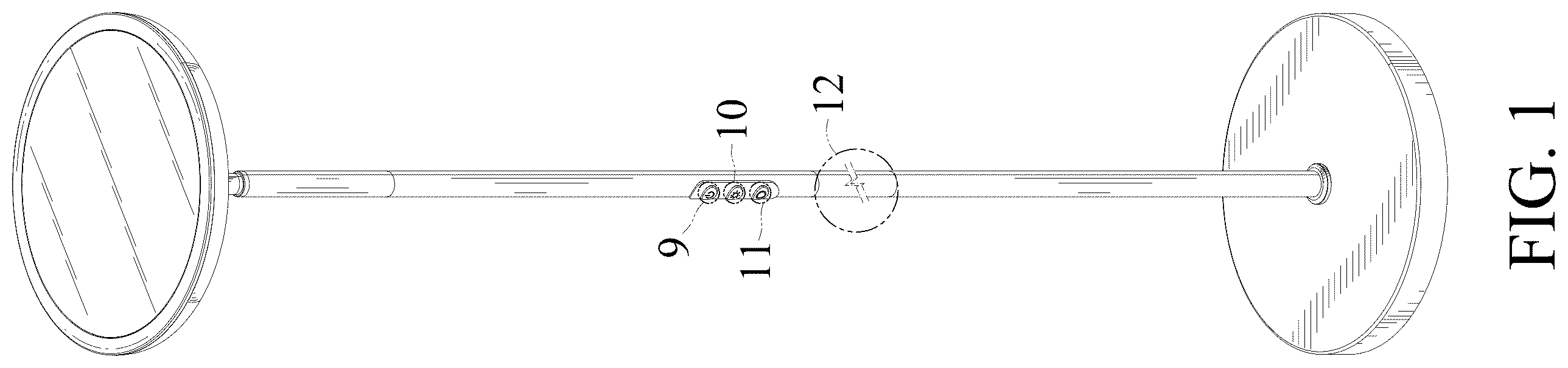 Patent USD1124465 Figure 1 – Floor lamp