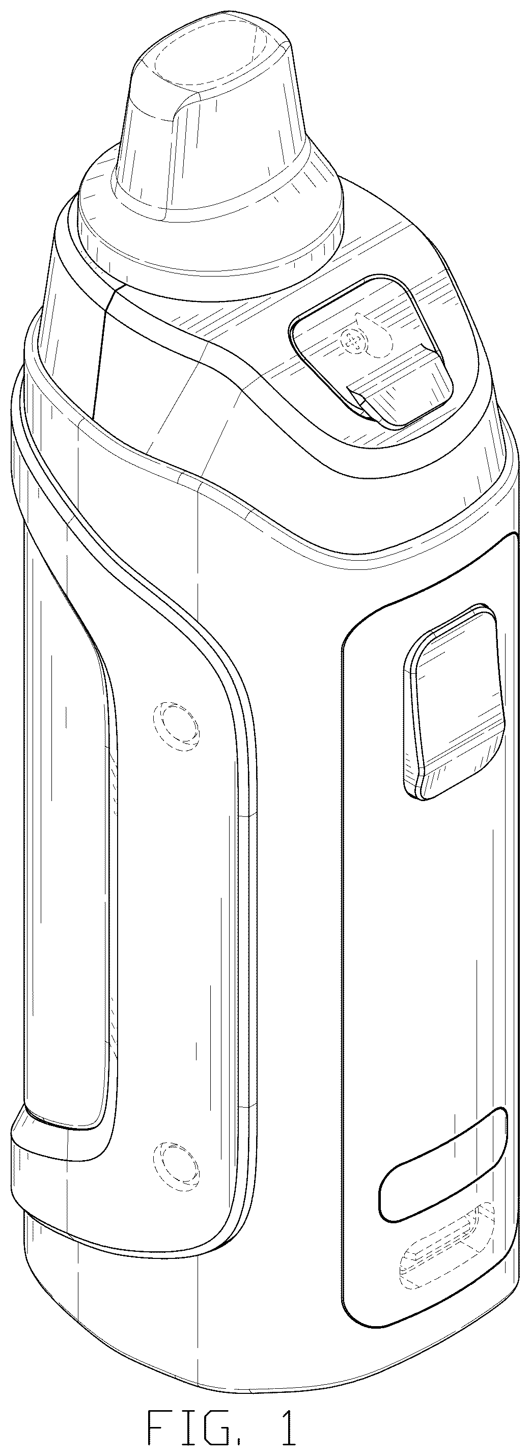 Patent USD1124478 — Electronic atomizing device assembly — Figure 1