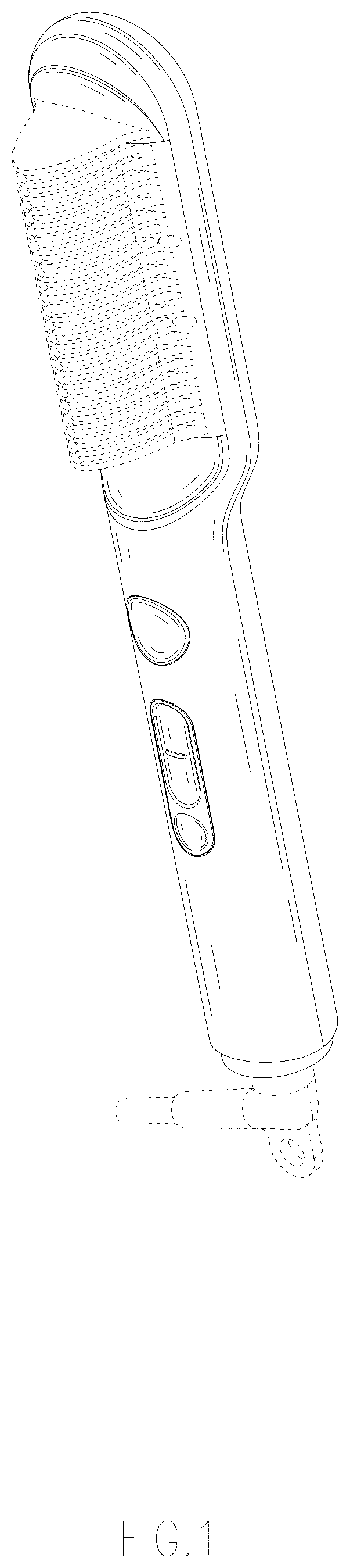 Patent USD1124493 Figure 1 – Hair straightening comb