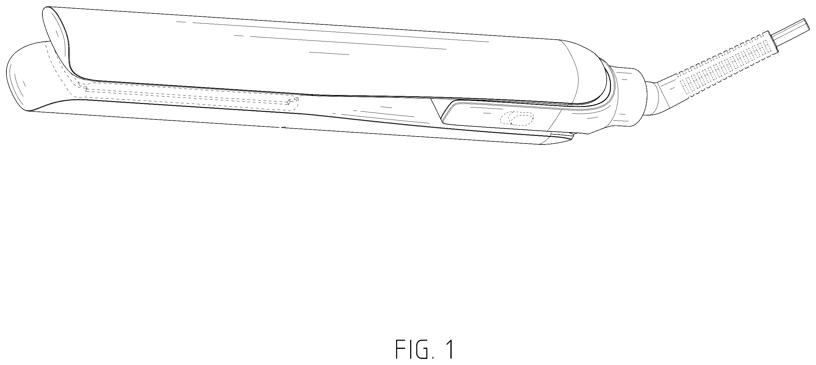 Patent USD1124499 — Hair straightener — Figure 1