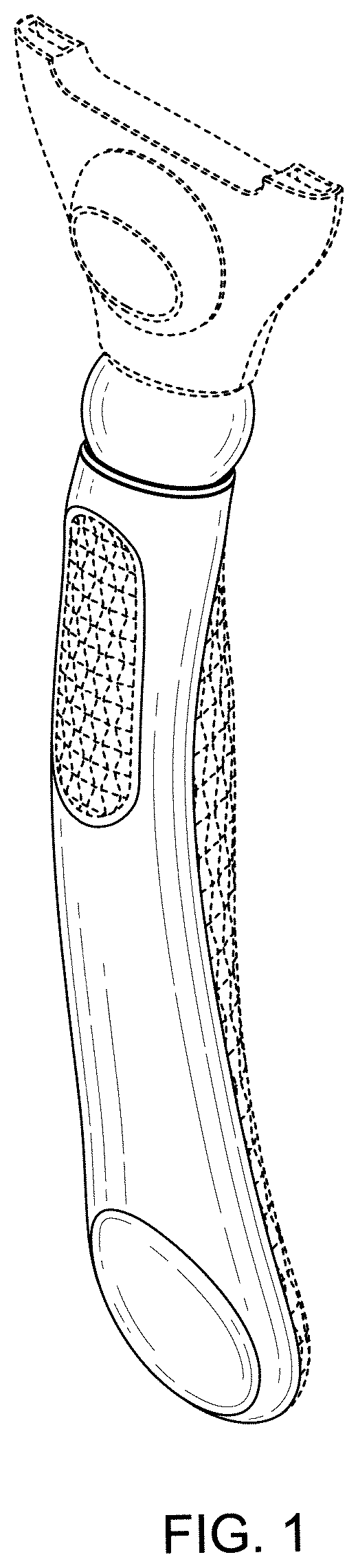 Patent USD1124506 — Shaving razor handle — Figure 1