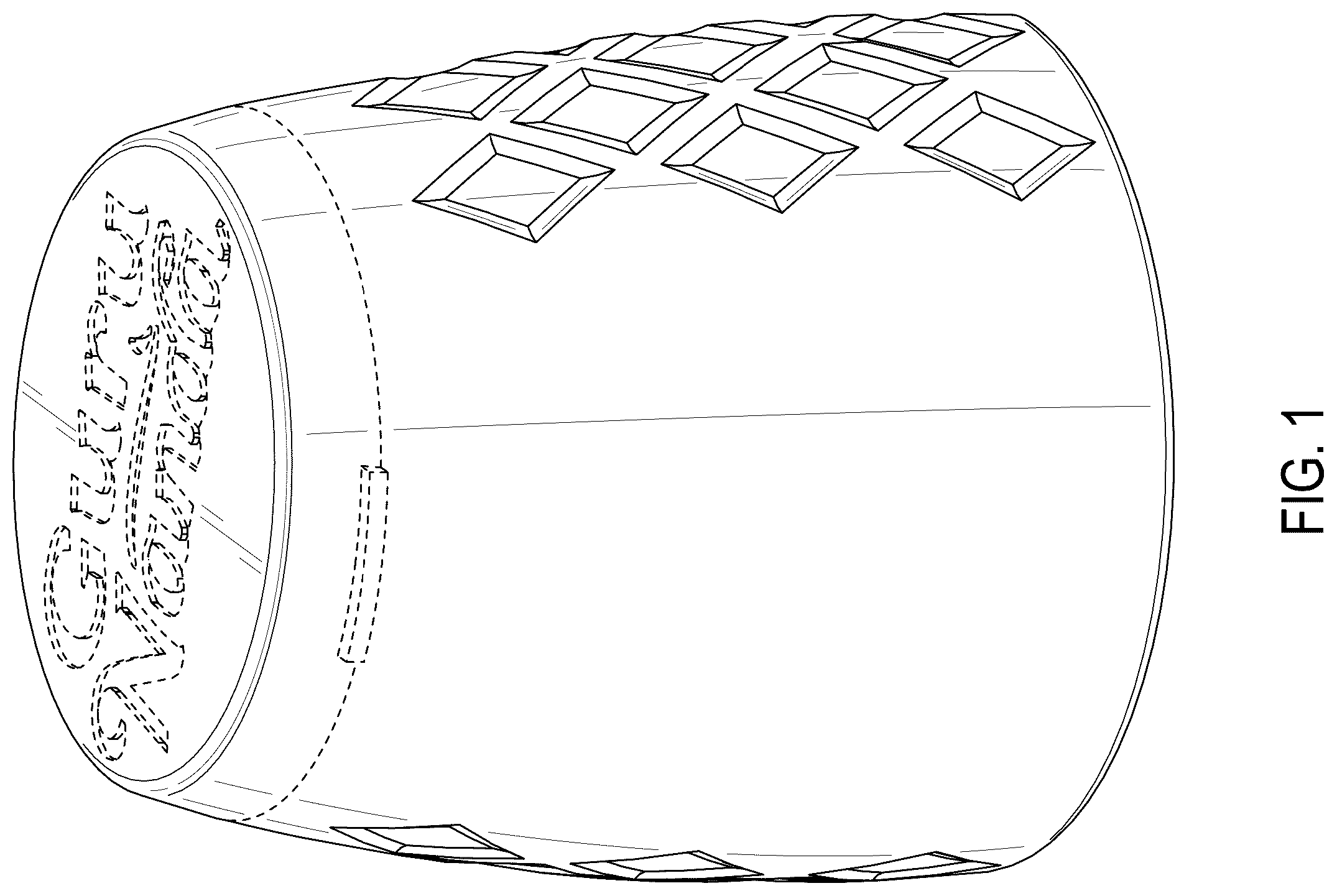 Patent USD1124517 — Floss container — Figure 1