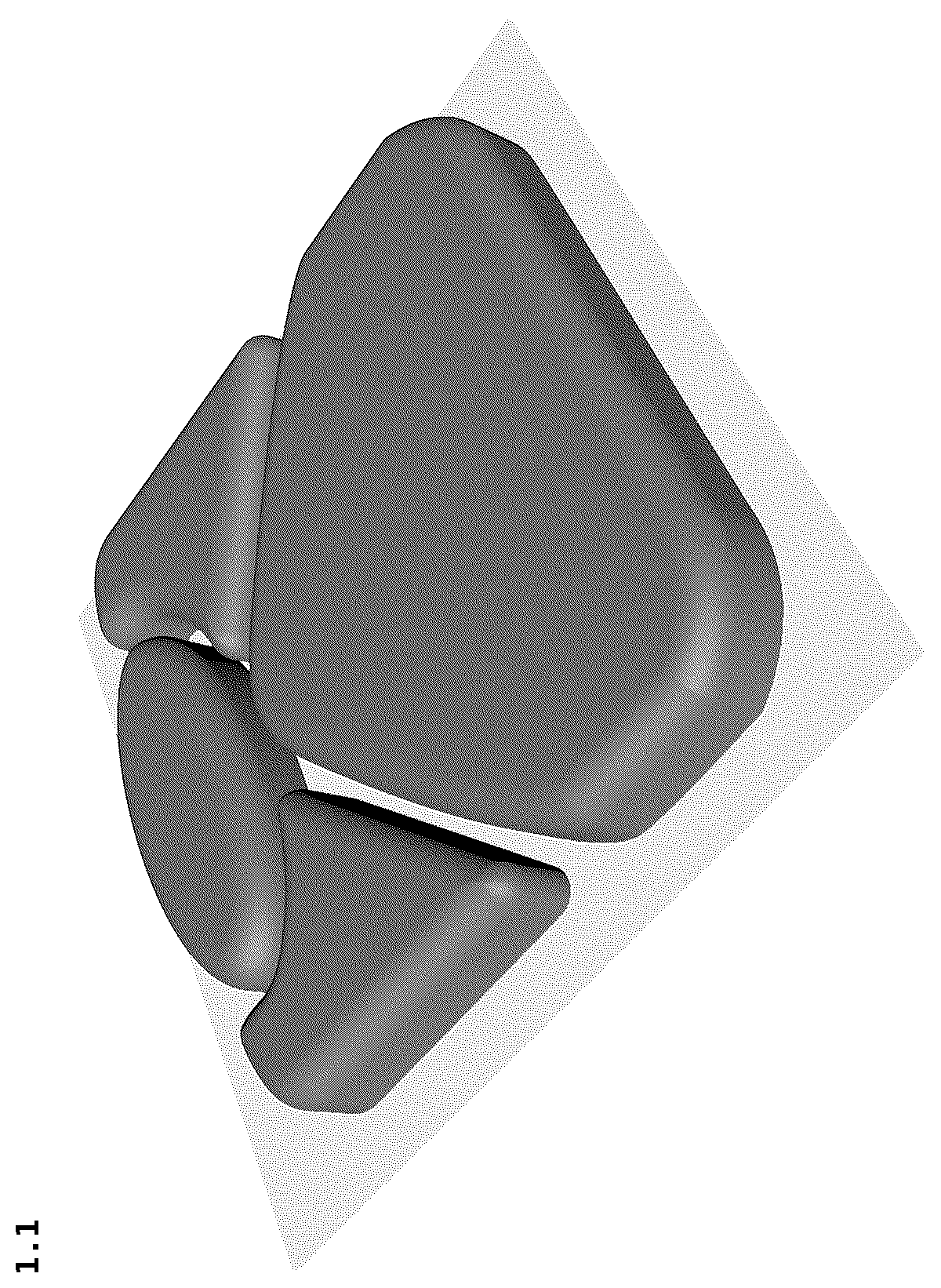 Patent USD1124520 Figure 1 – Detergent capsule