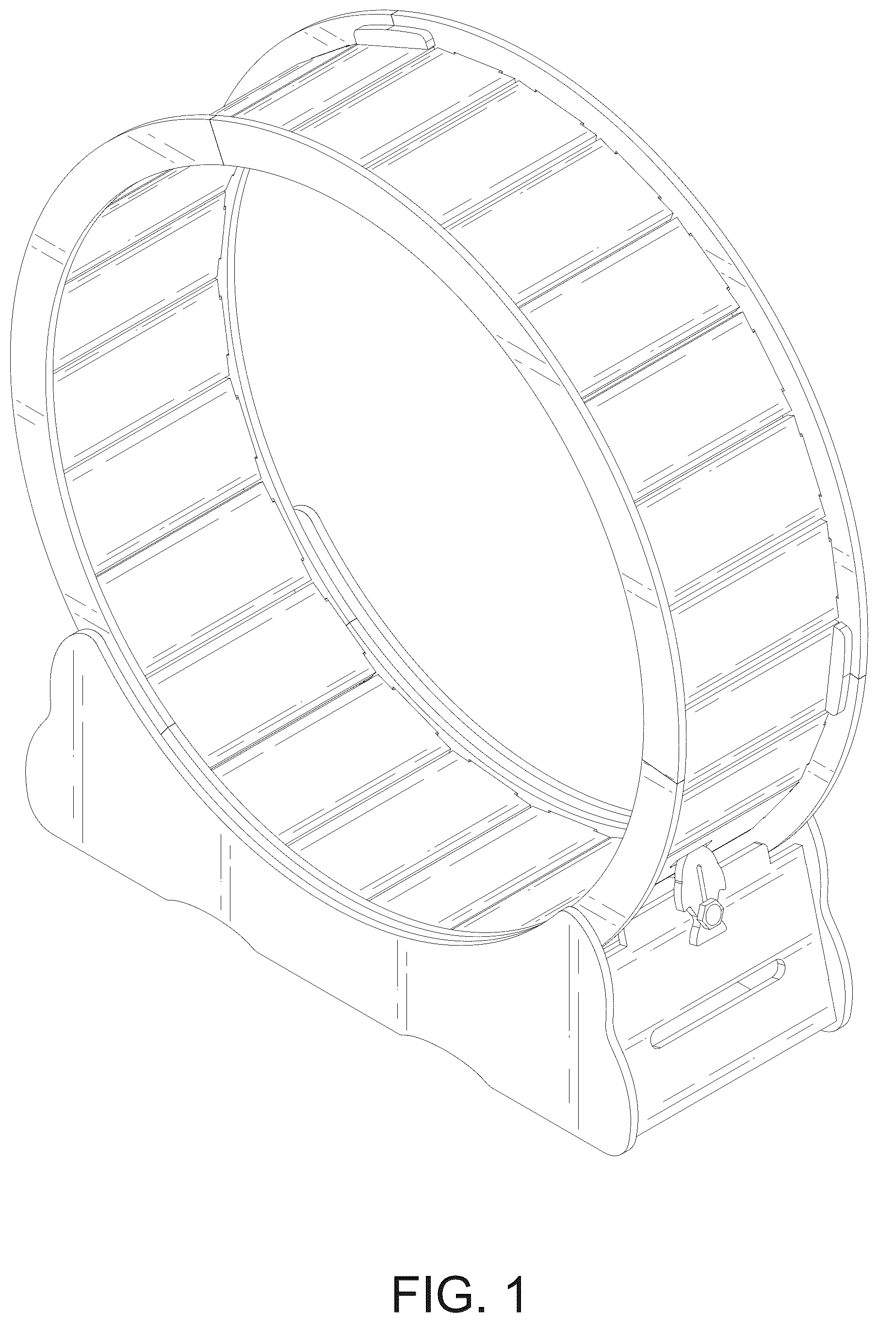 Patent USD1124532 Figure 1 – Cat exercise wheel