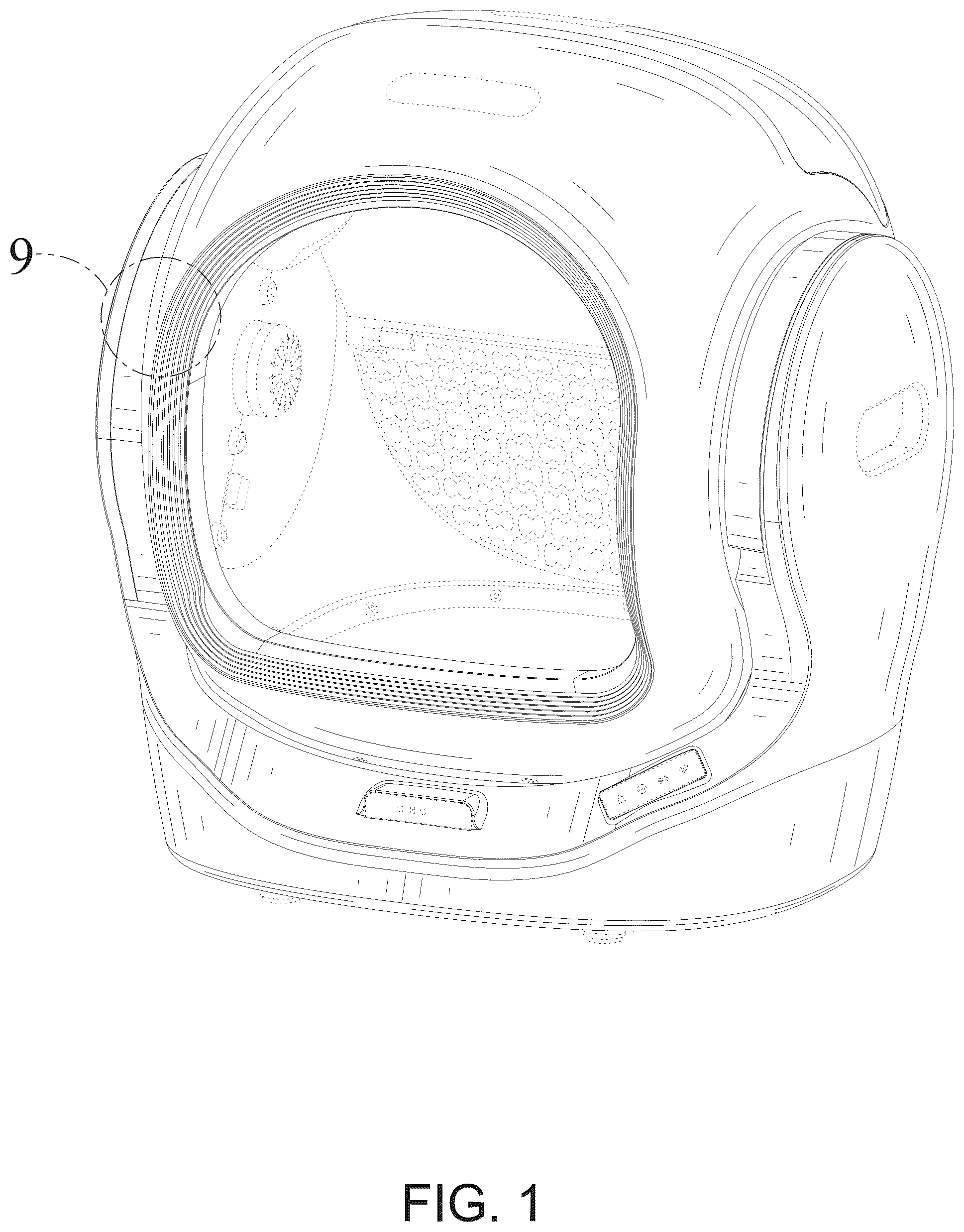 Patent USD1124533 — Automatic cat litter box — Figure 1