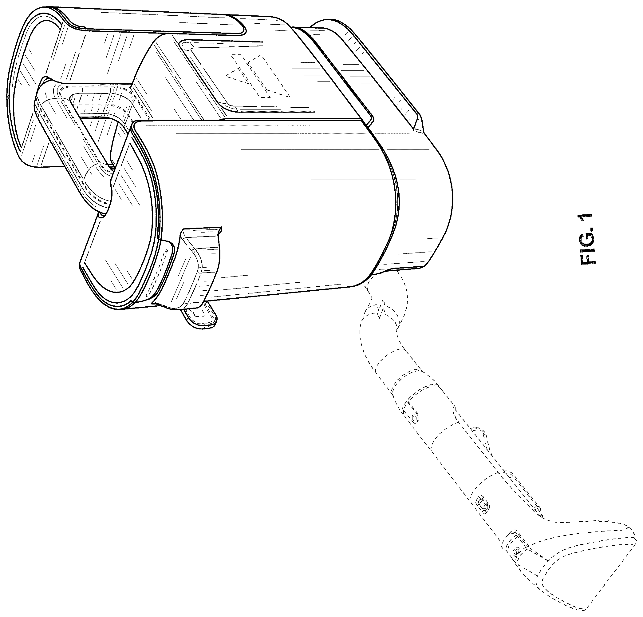 Patent USD1124551 Figure 1 – Portable cleaning appliance