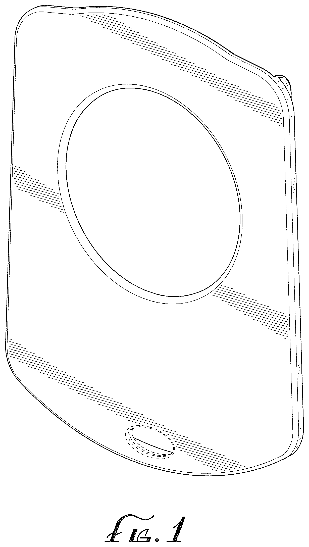 Patent USD1124555 Figure 1 – Dust bag holder for cleaners