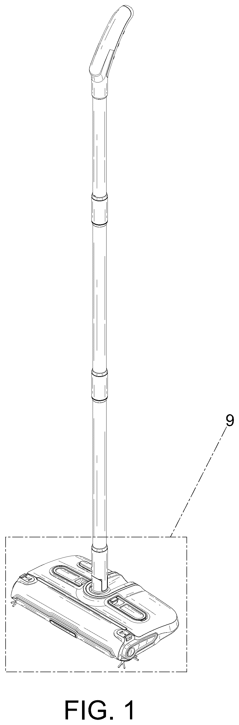 Patent USD1124559 Figure 1 – Electric sweeper