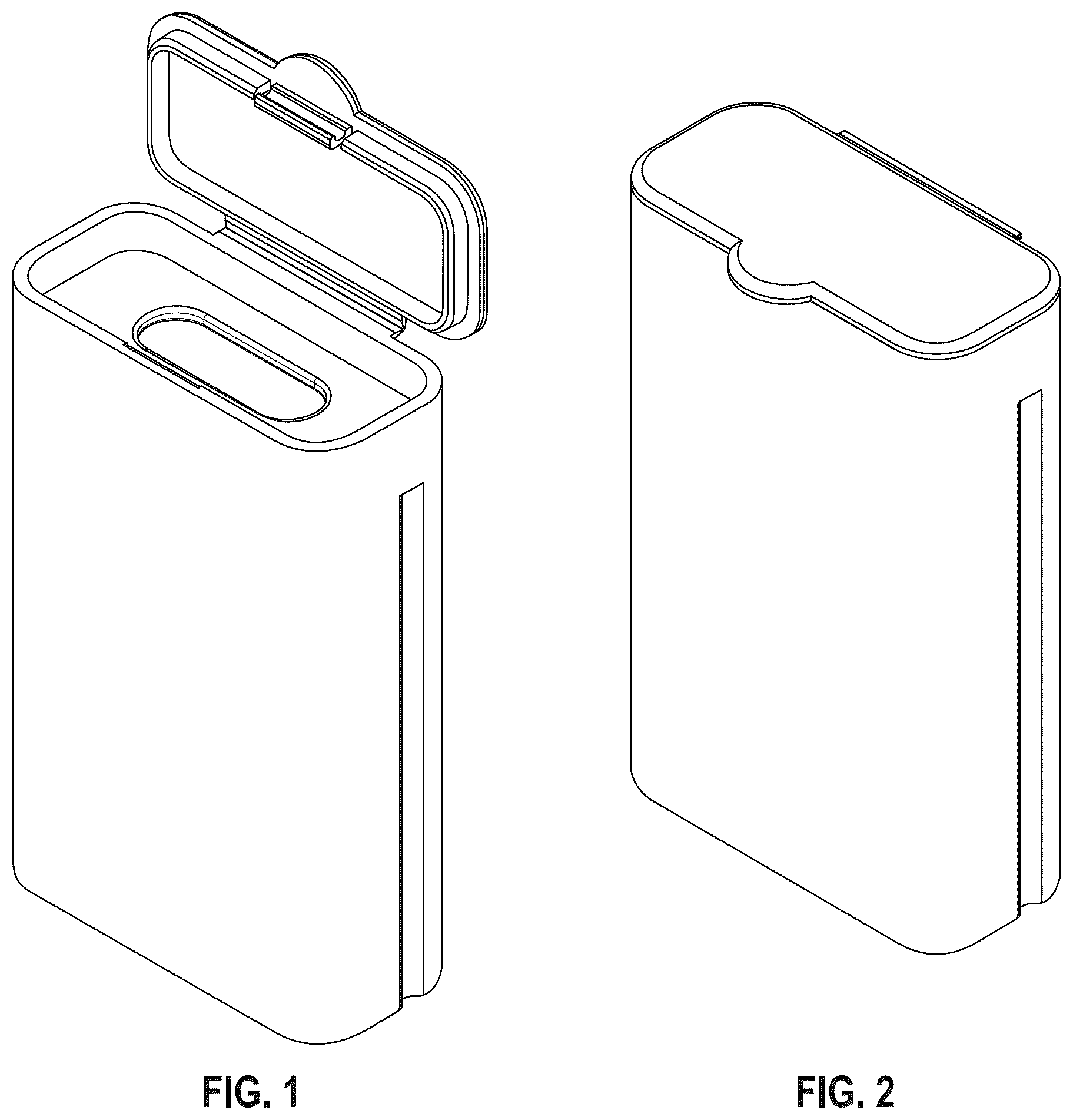 Patent USD1124564 Figure 1 – Contact lens disposal container