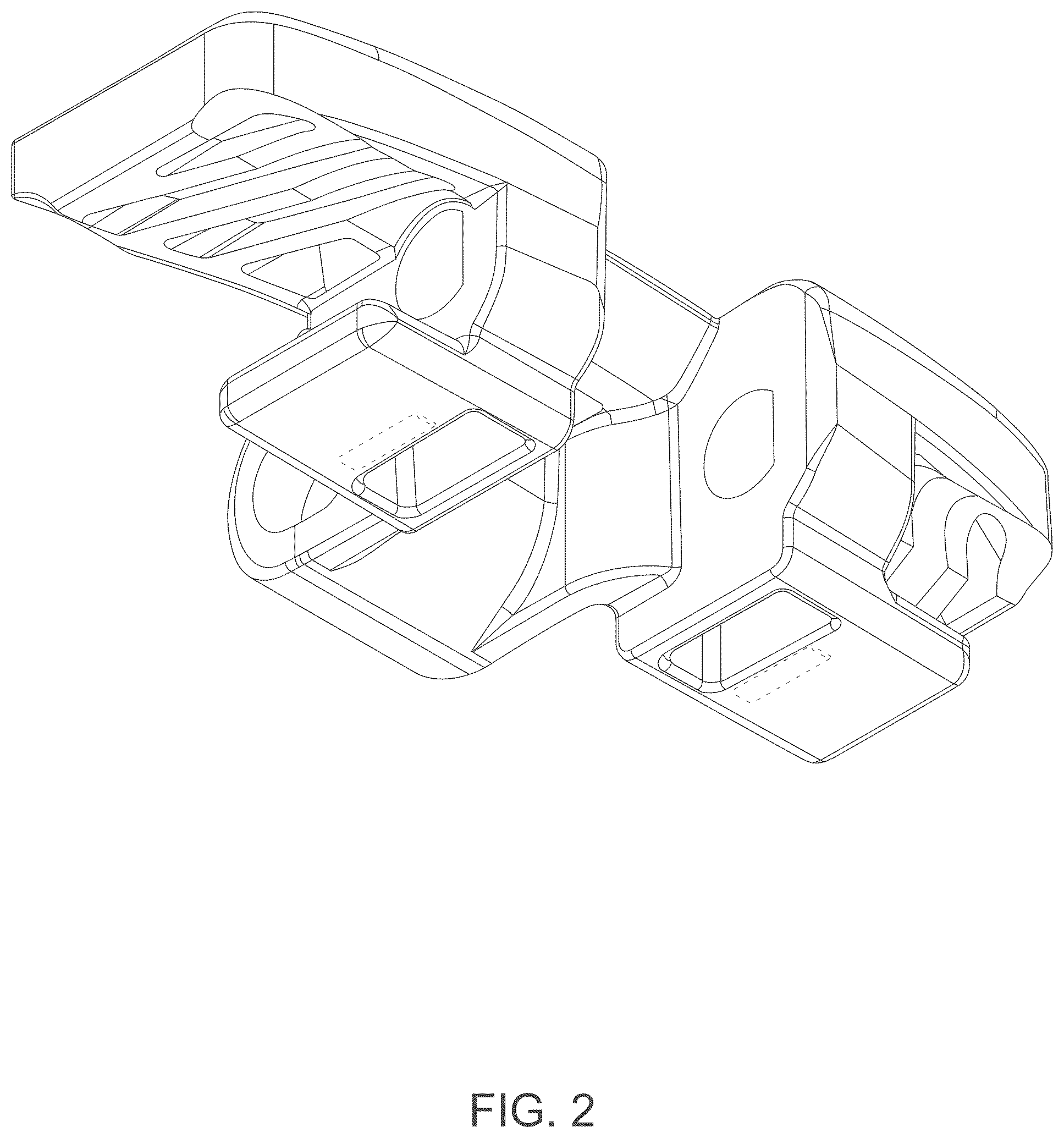 Patent USD1124577 Figure 2 – Link of a conveyor chain