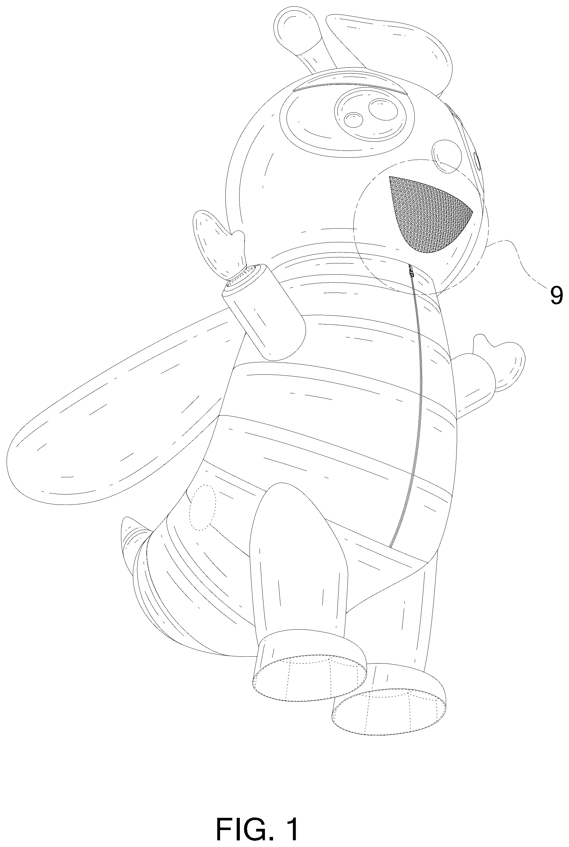 Patent USD1124586 — Inflatable costume — Figure 1