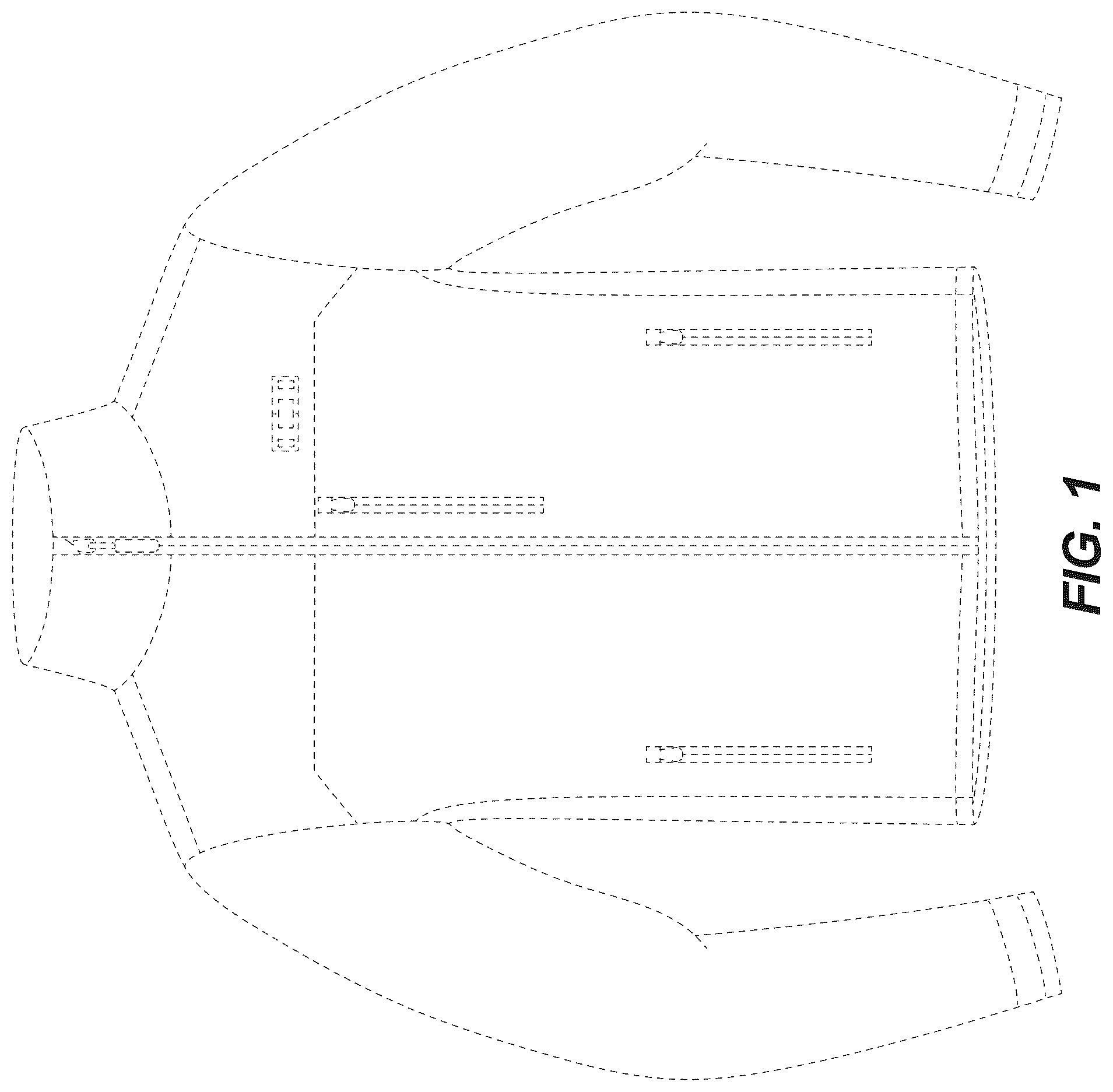 Patent USD1124590 Figure 1 – Article of clothing