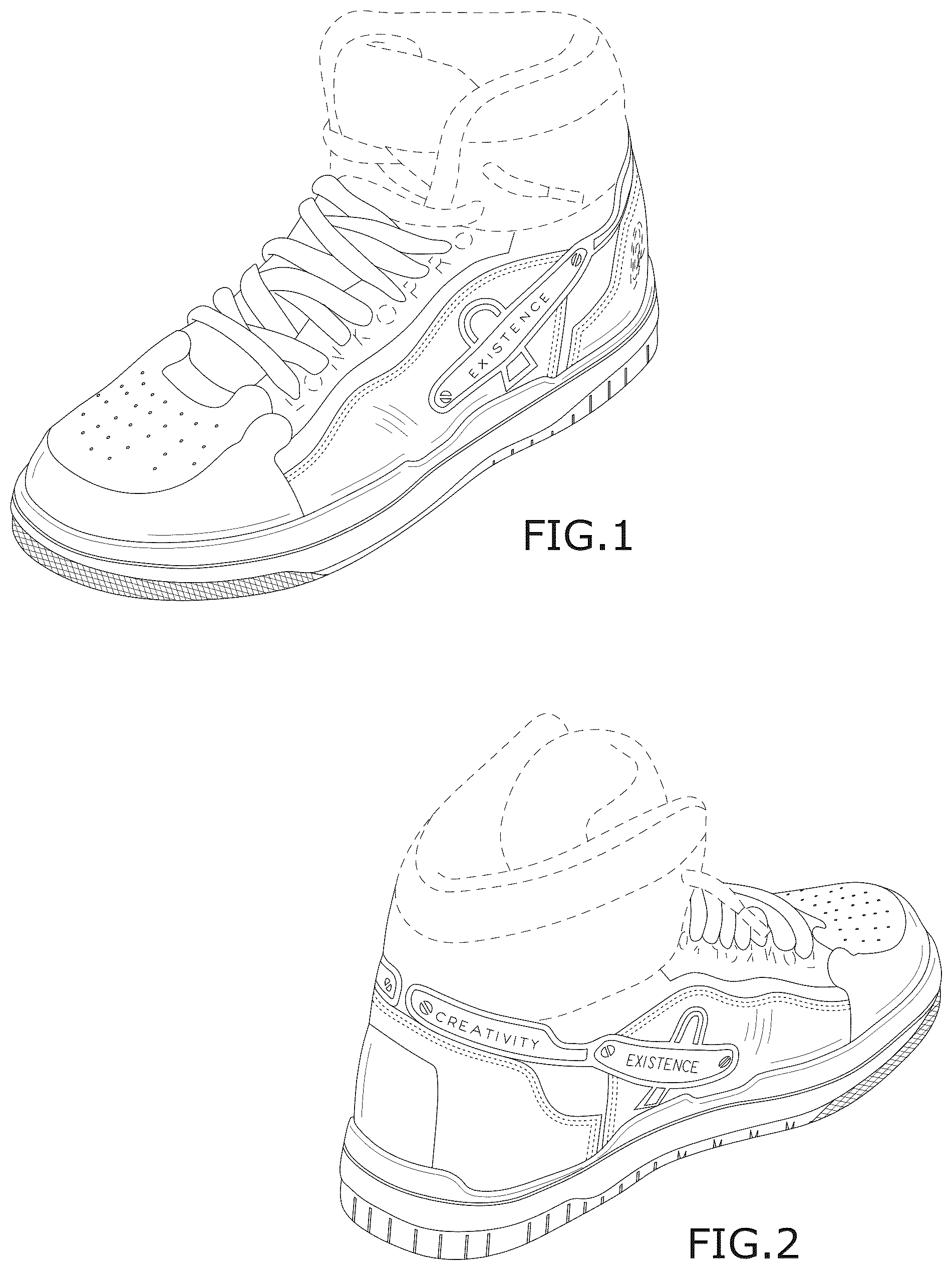 Patent USD1124594 — Athletic shoe — Figure 1