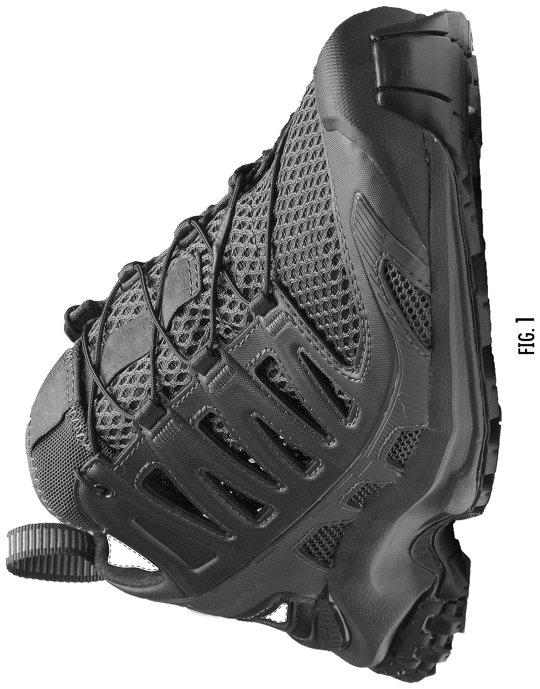 Patent USD1124595 — Footwear article — Figure 1