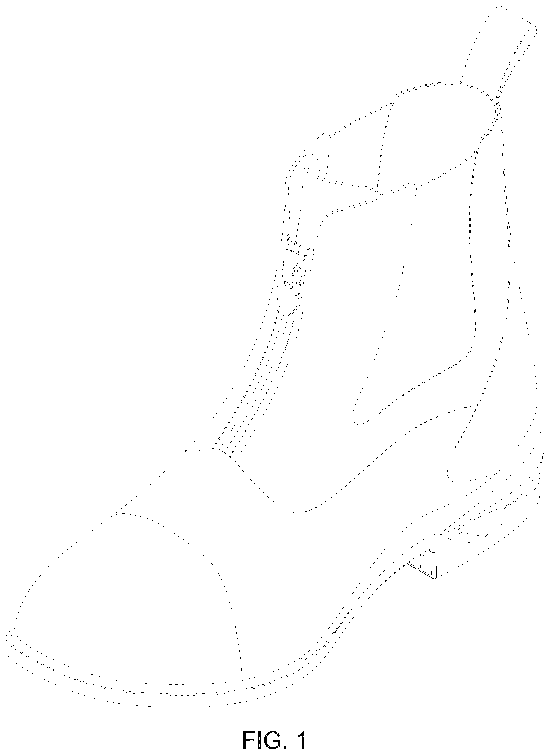 Patent USD1124599 — Footwear outsole — Figure 1