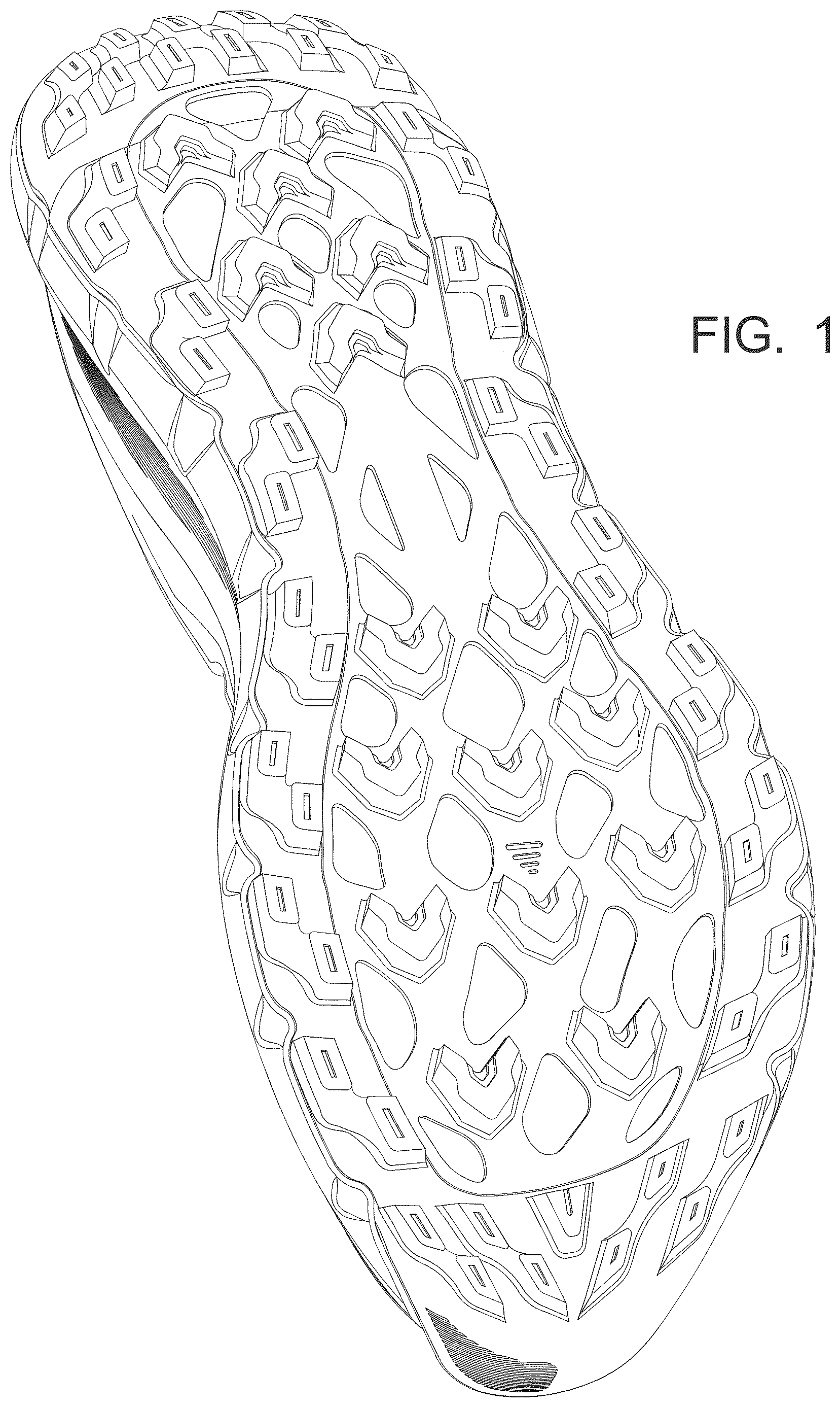 Patent USD1124613 — Footwear sole — Figure 1