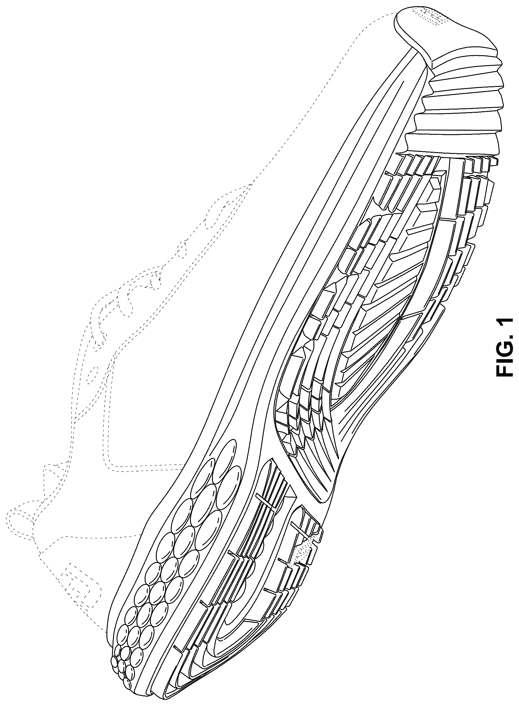 Patent USD1124614 Figure 1 – Shoe