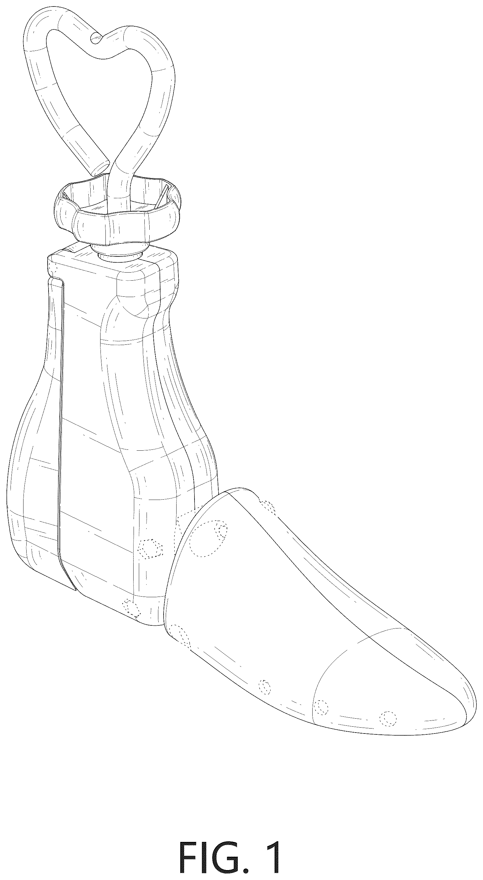 Patent USD1124620 Figure 1 – Shoe stretcher