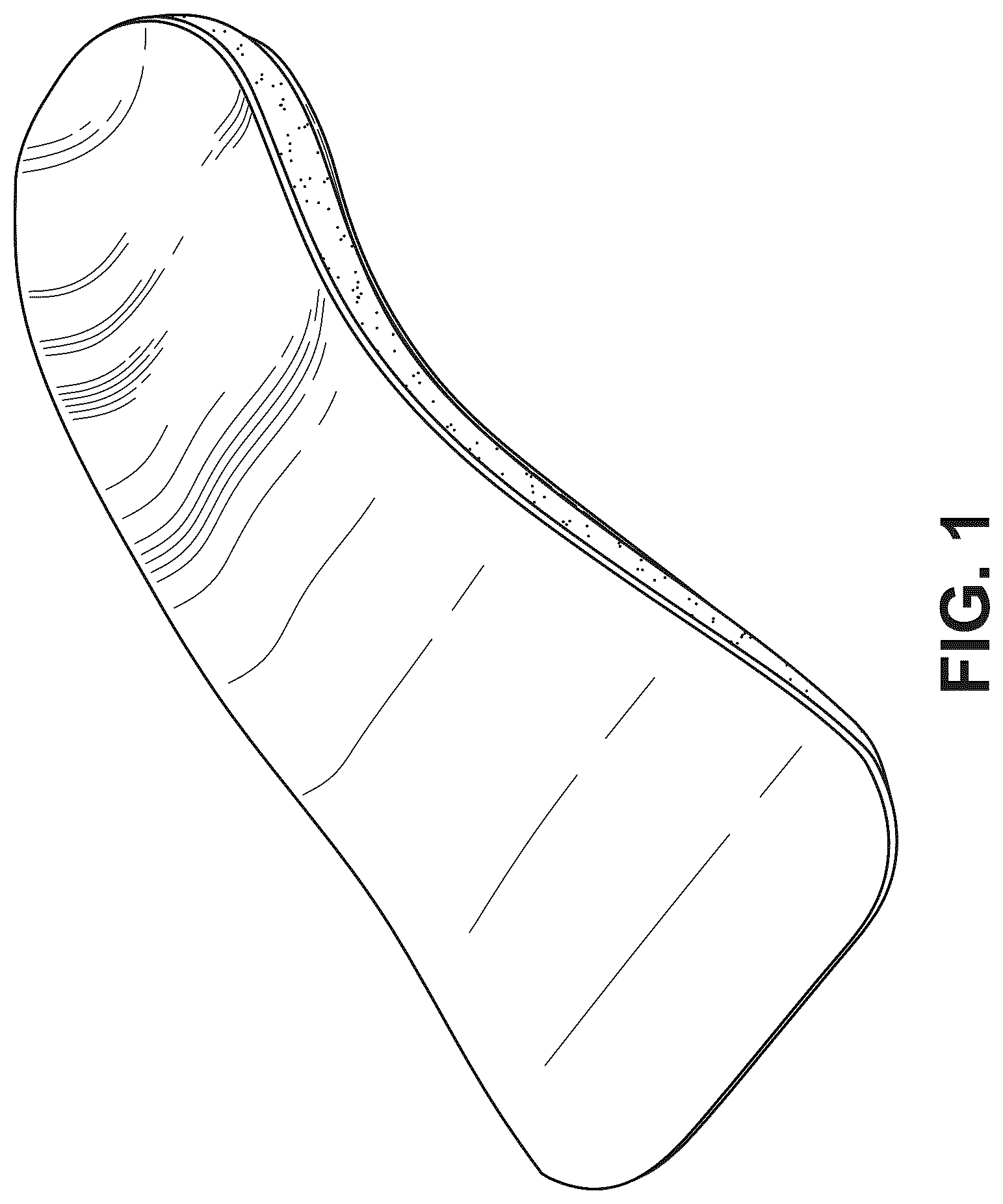 Patent USD1124621 Figure 1 – Two-piece insole