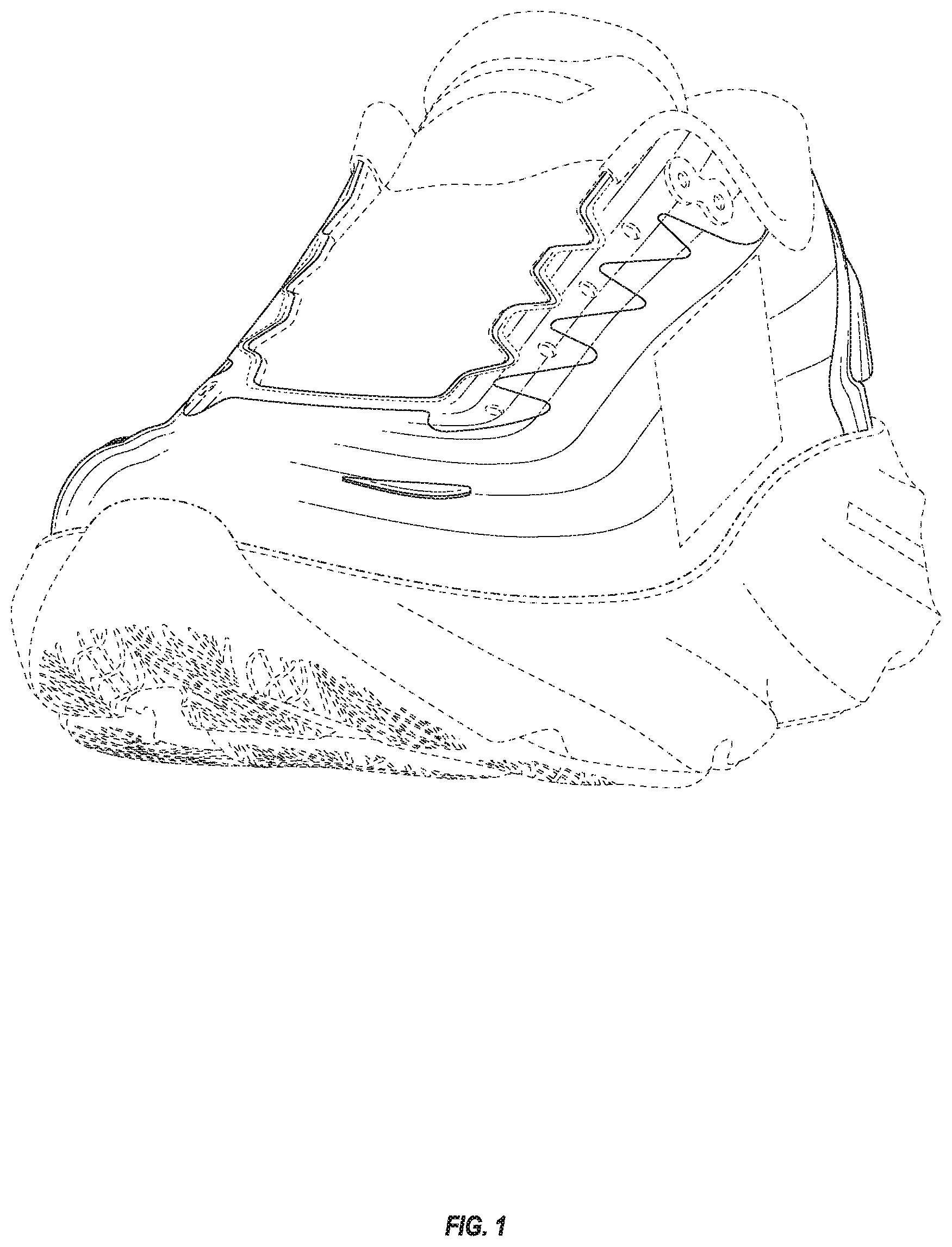 Patent USD1124624 — Shoe upper — Figure 1