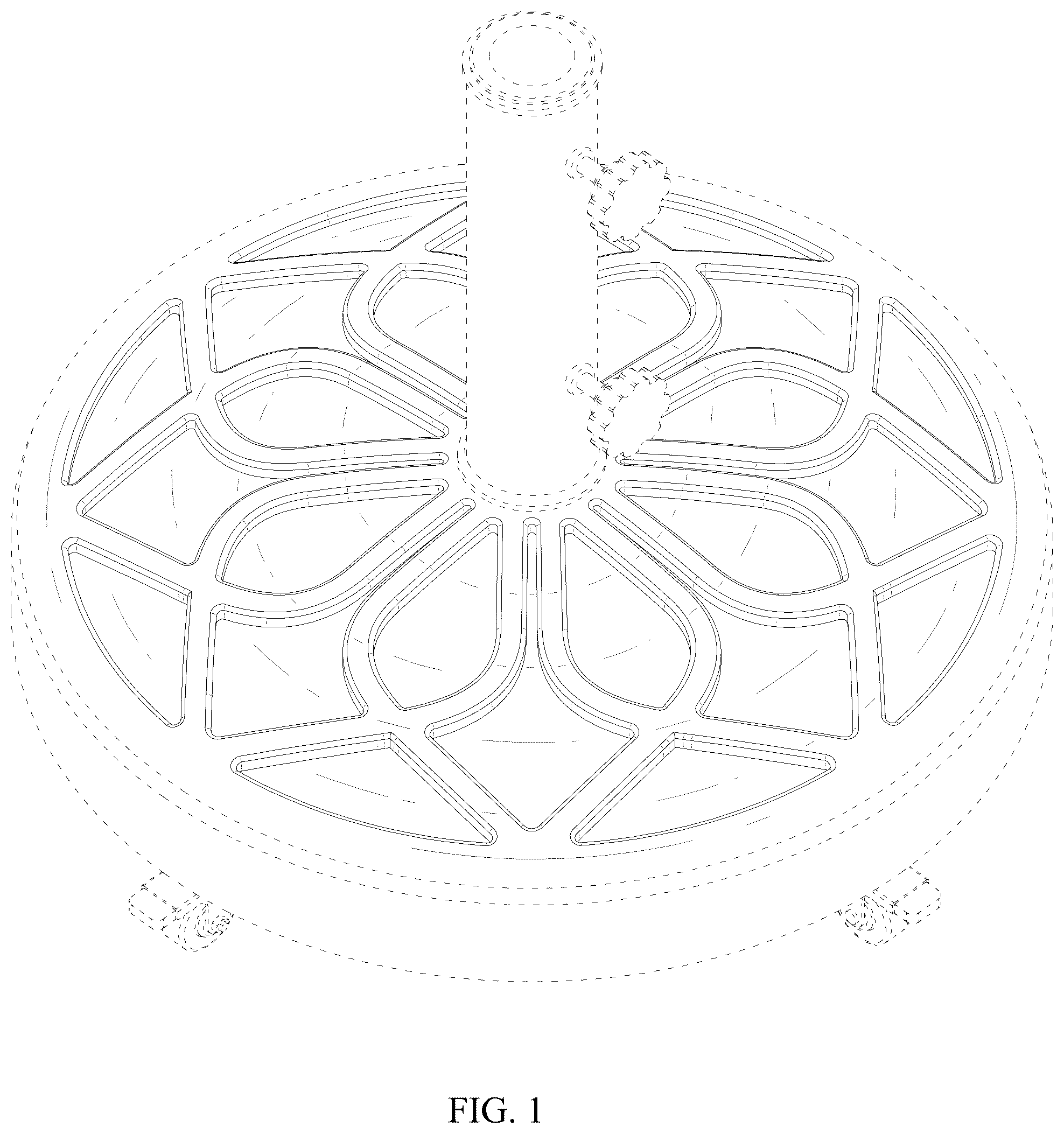 Patent USD1124627 — Umbrella base — Figure 1