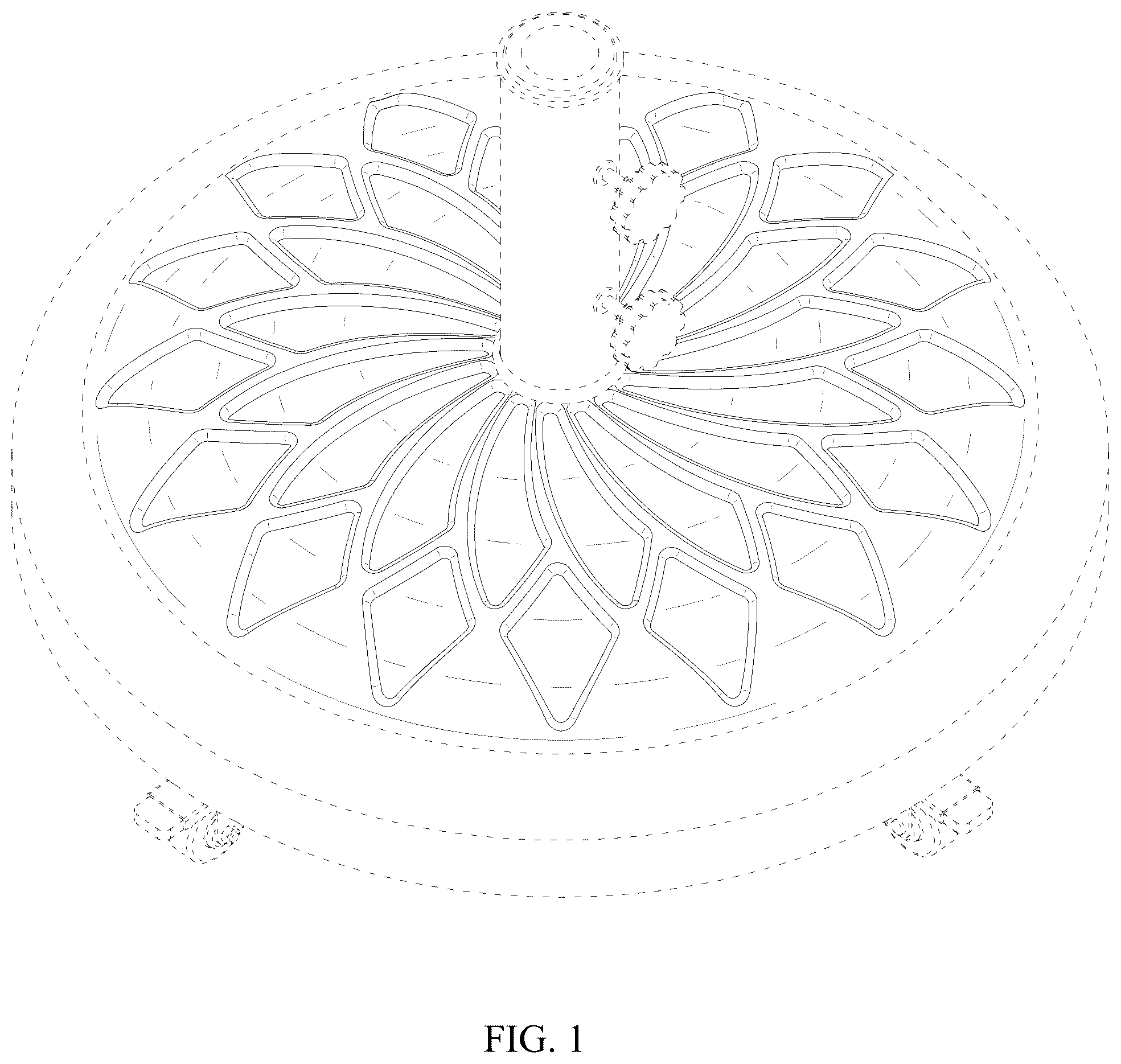 Patent USD1124628 — Umbrella base — Figure 1